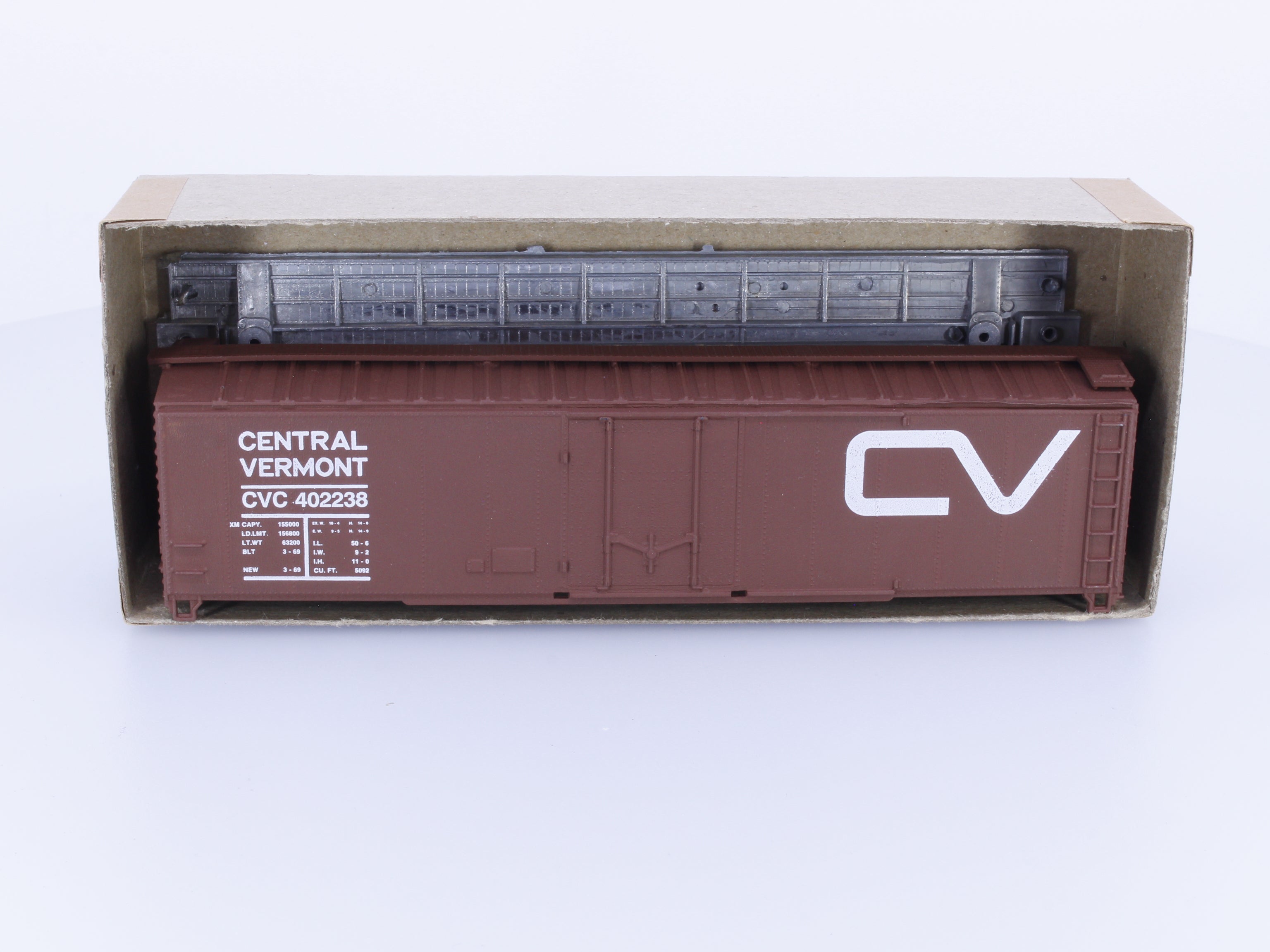 Scalerail Industries 15-9 HO 50' Single Door Boxcar Kit Central Vermont (CV) 402238