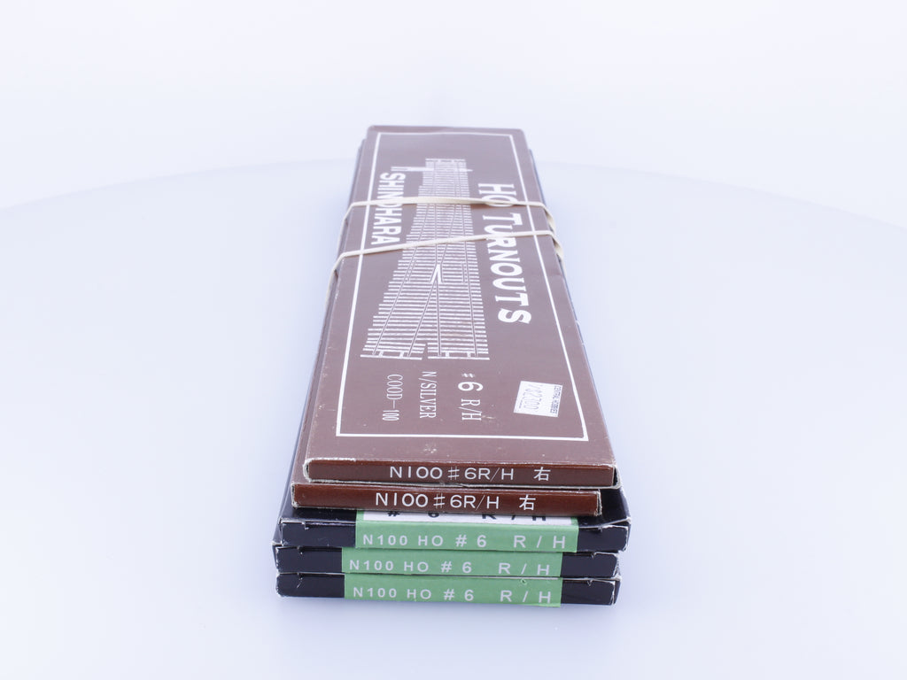 Shinohara 10018 HO #6 Code 100 Right Turnout Bundle of 5