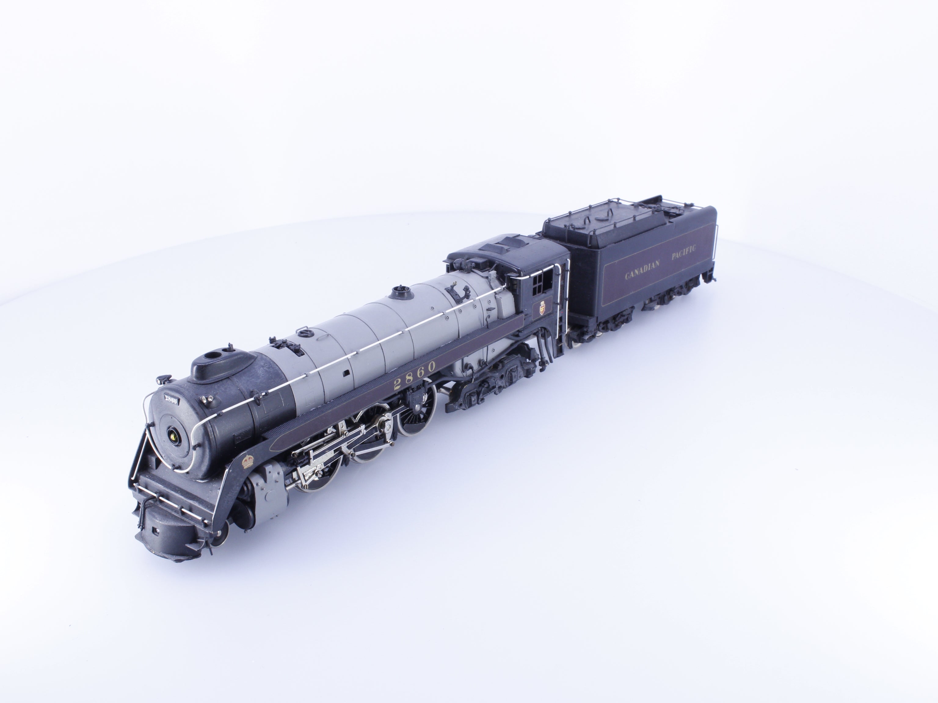 Tenshodo RH464 HO Brass 4-6-4 Royal Hudson Steam Locomotive Canadian Pacific (CP) 2860 Analog DC
