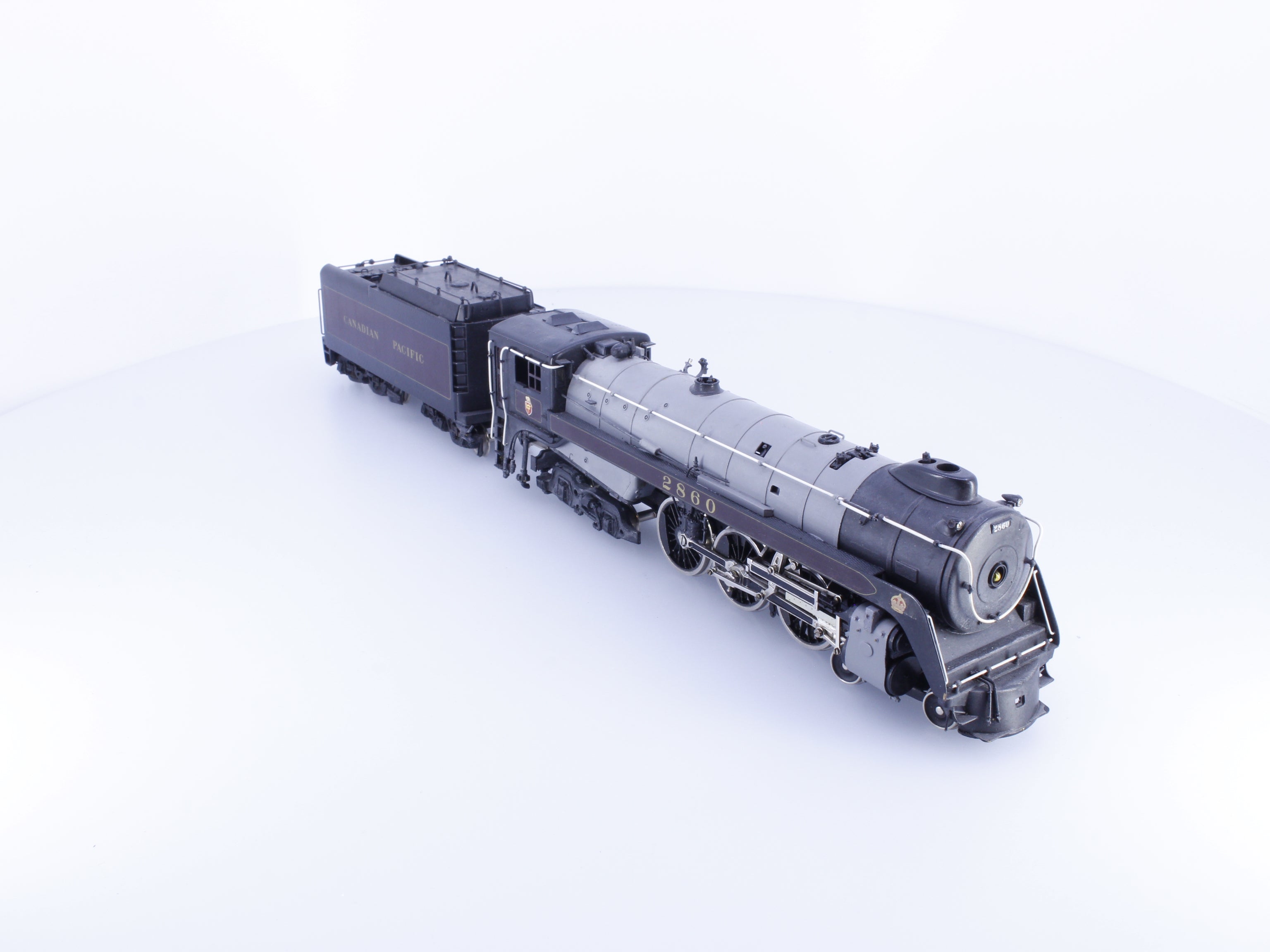 Tenshodo RH464 HO Brass 4-6-4 Royal Hudson Steam Locomotive Canadian Pacific (CP) 2860 Analog DC