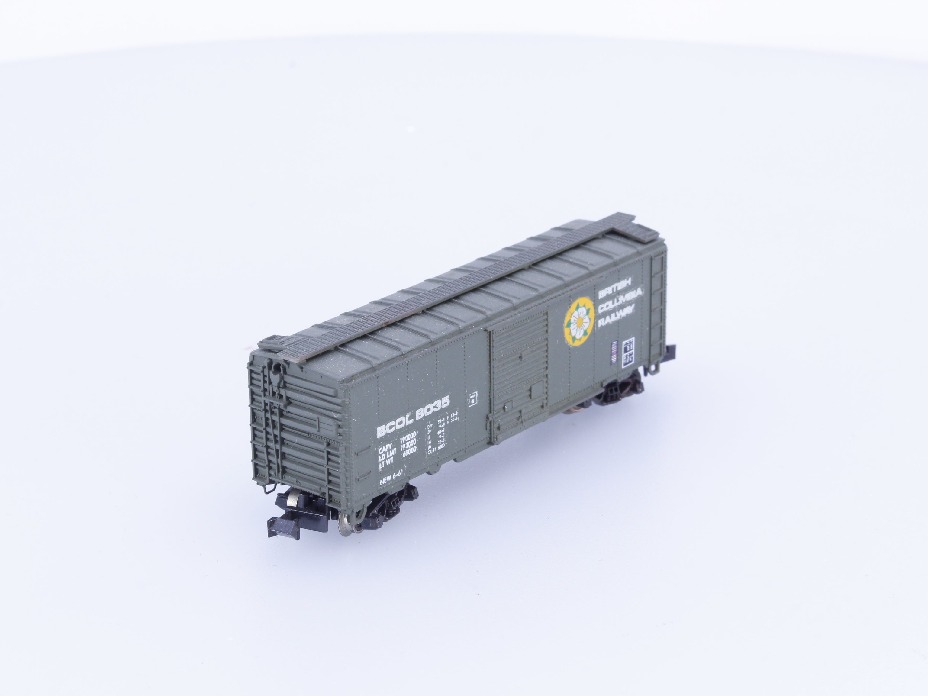 Con Cor 1001 N 40' Single Door Boxcar Custom Painted BC Rail (BCOL) 8035