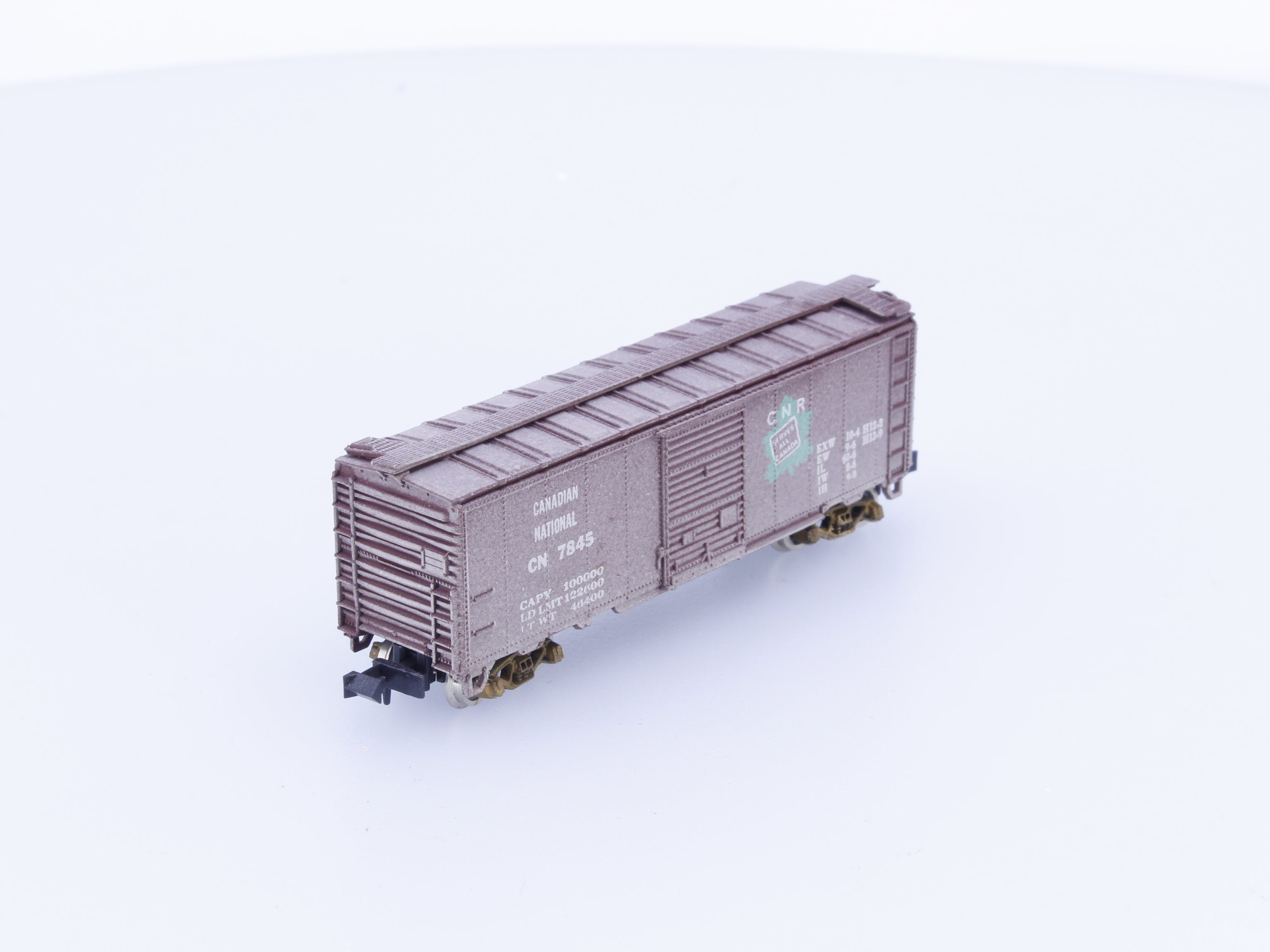 Con Cor 1001-K N 40' Single Door Boxcar Canadian National (CN) 7845