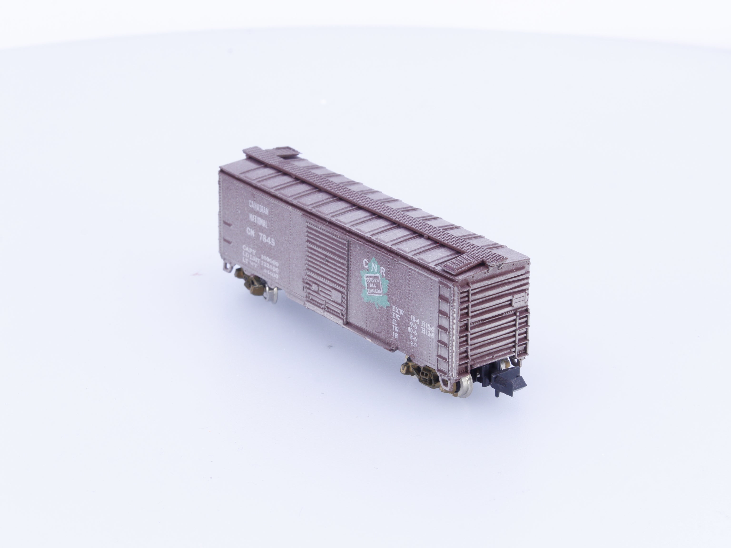 Con Cor 1001-K N 40' Single Door Boxcar Canadian National (CN) 7845