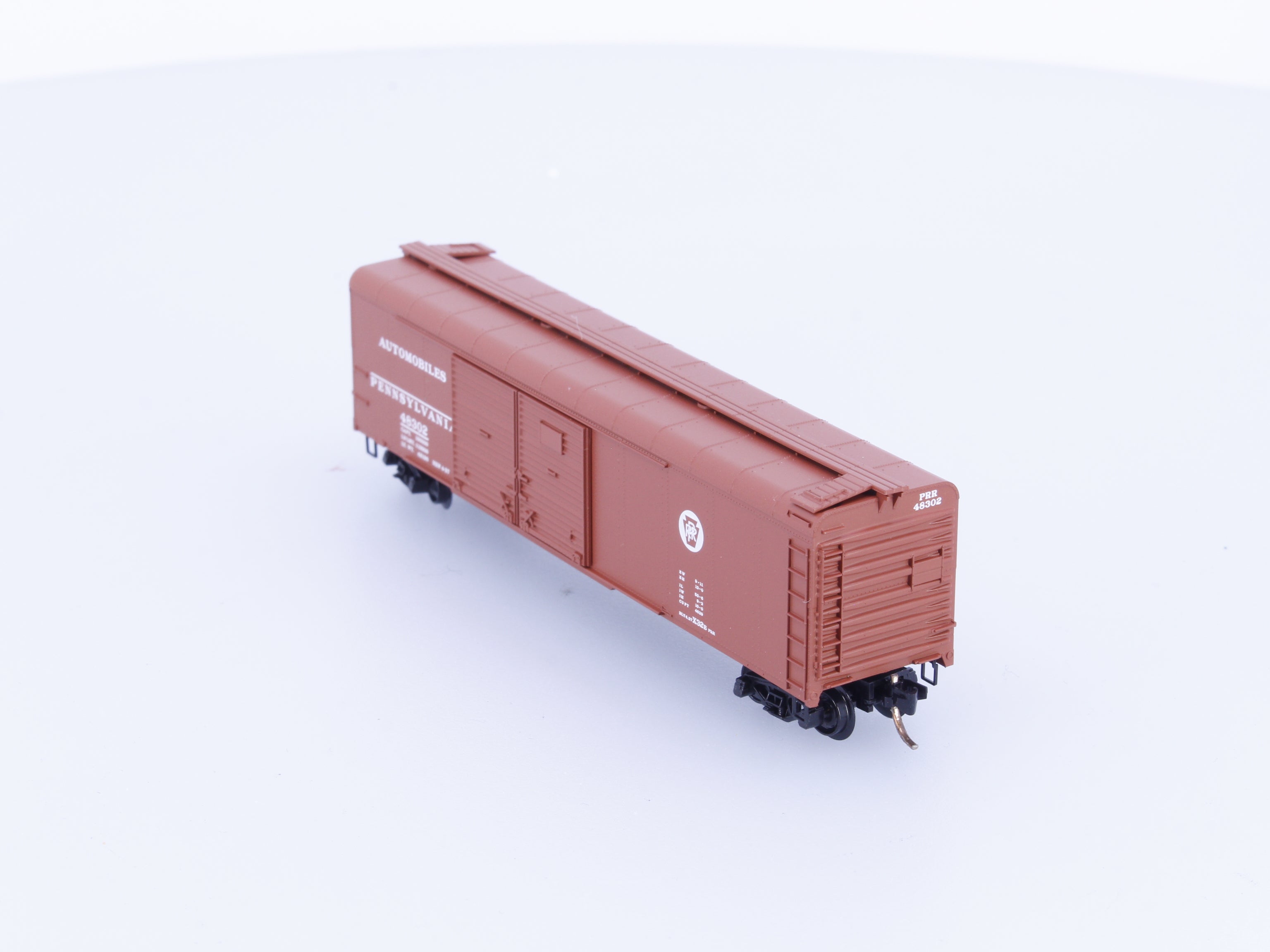 Micro Trains 79010 N 50' Double Sliding Door Wagon Top Roof Boxcar Pennsylvania Railroad (PRR) 48302