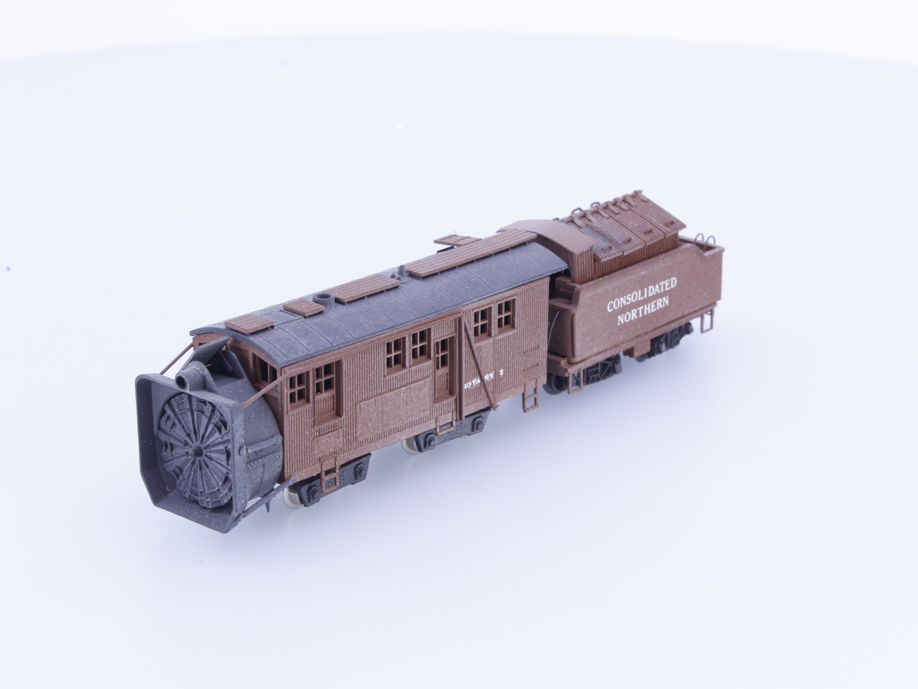 DIMI Trains 1100 N Rotary Snowplow and Tender "Leslie" Consolidated Northern 2