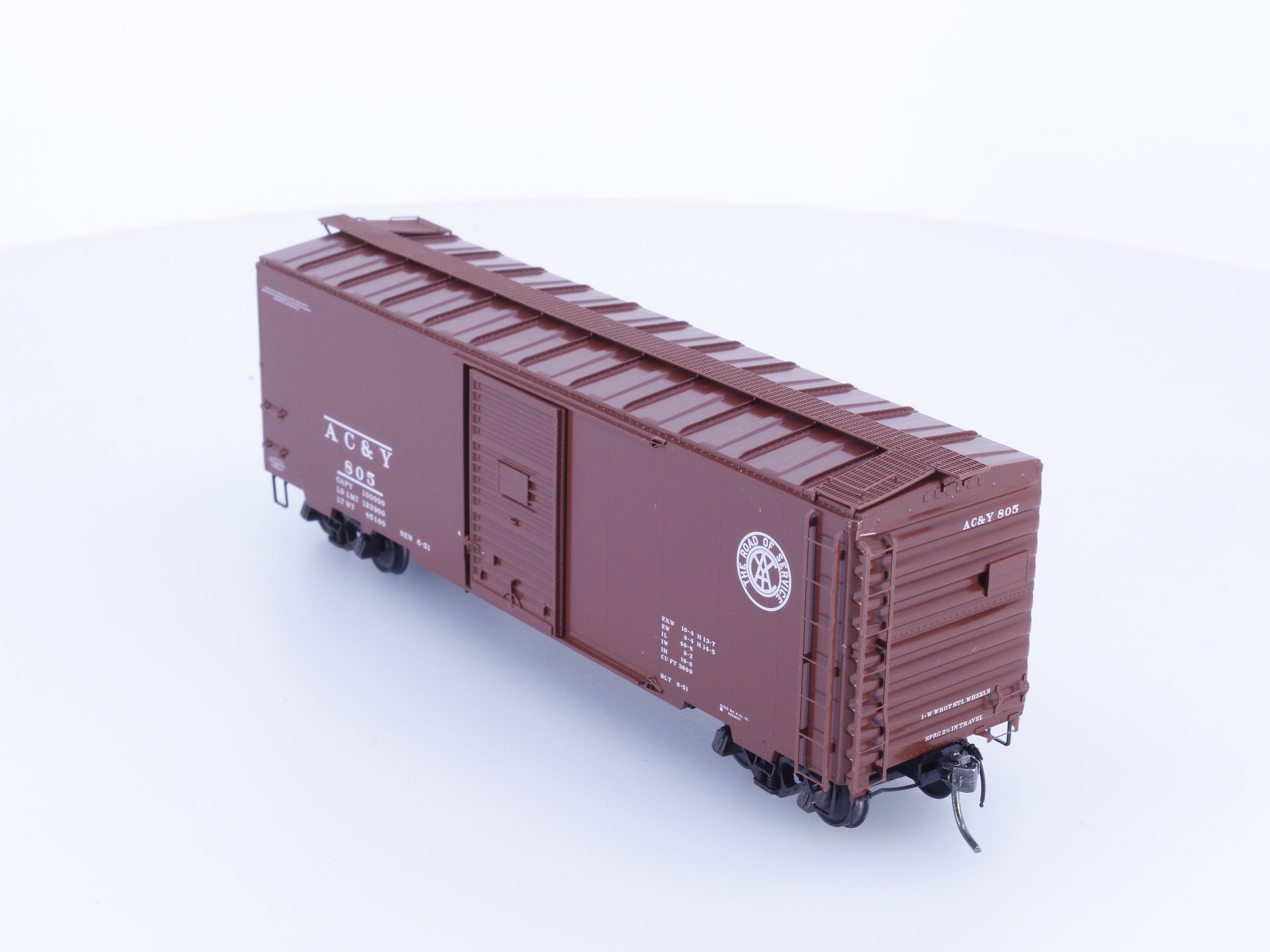 Kadee 4098 HO 40' Single Door Box Car Akron Canton & Youngstown (AC&Y) 805