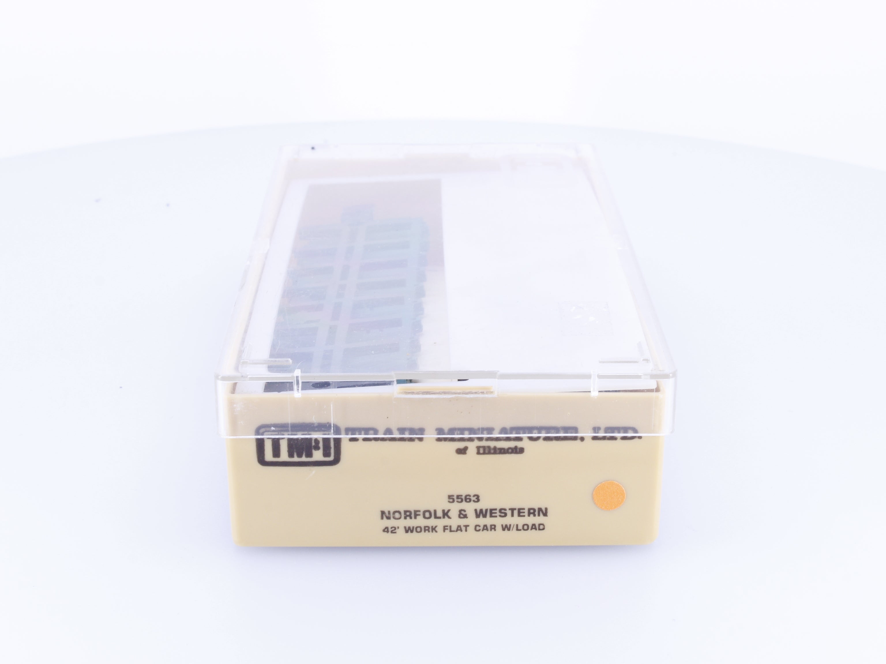 Train Miniature 5563 HO 42' Work Flat Car with Load Kit Norfolk & Western (NW) 61094