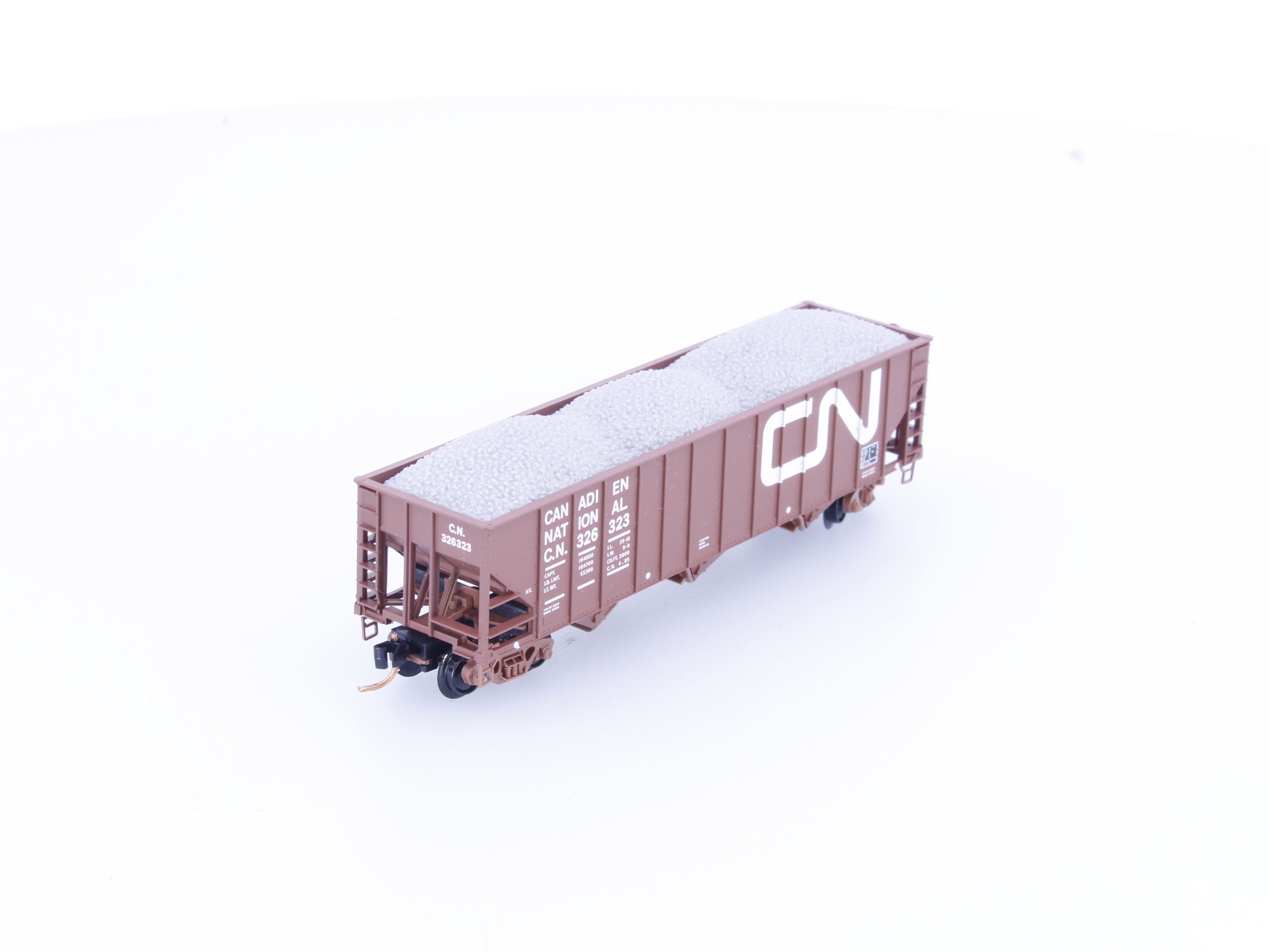 Micro Trains 108160 N 100 Ton 3 Bay Open Hopper with Load Canadian National (CN) 326323