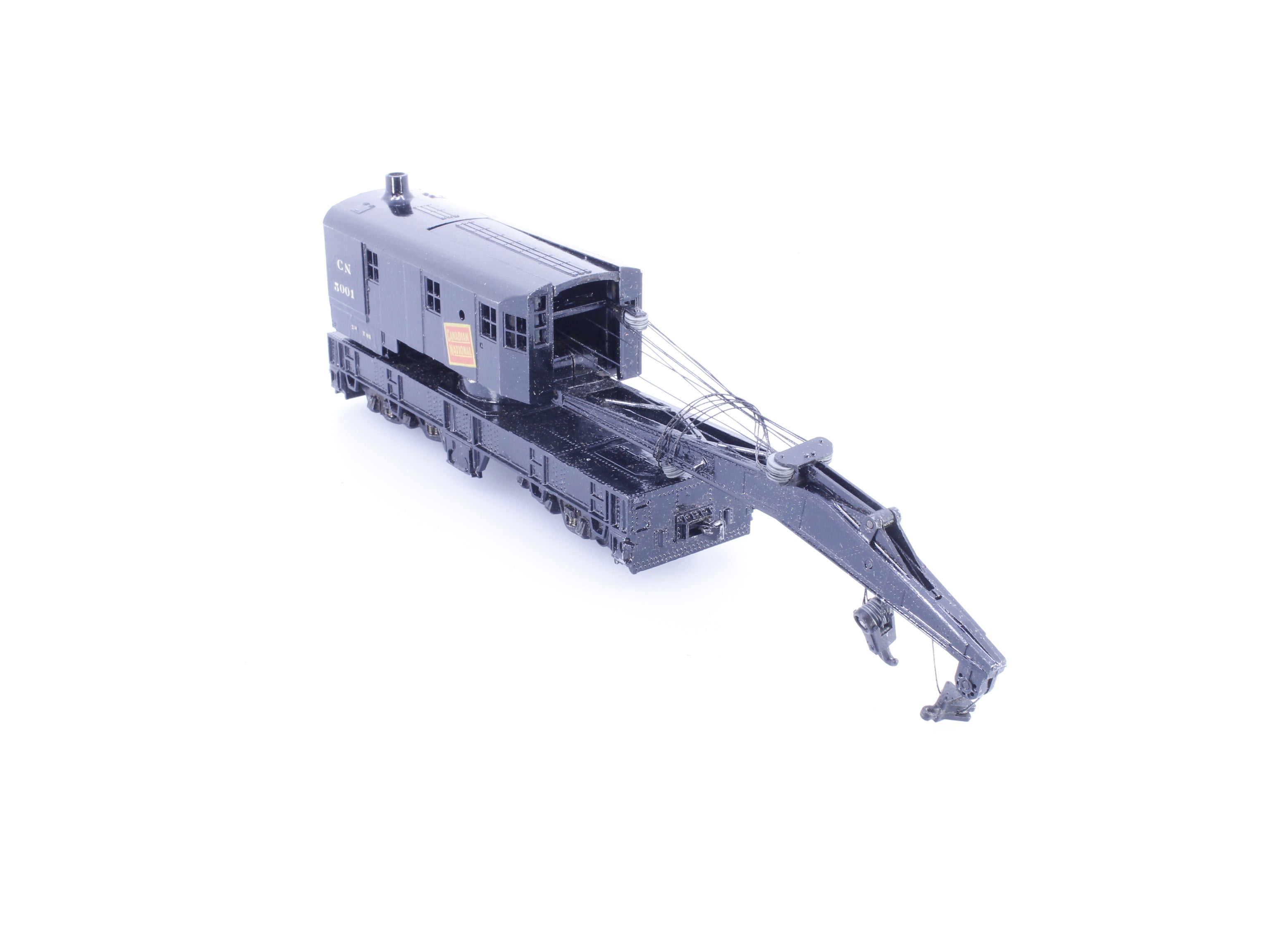 Athearn A200TWC HO Brass 200 Ton MOW Wrecking Crane Canadian National (CN) 5001