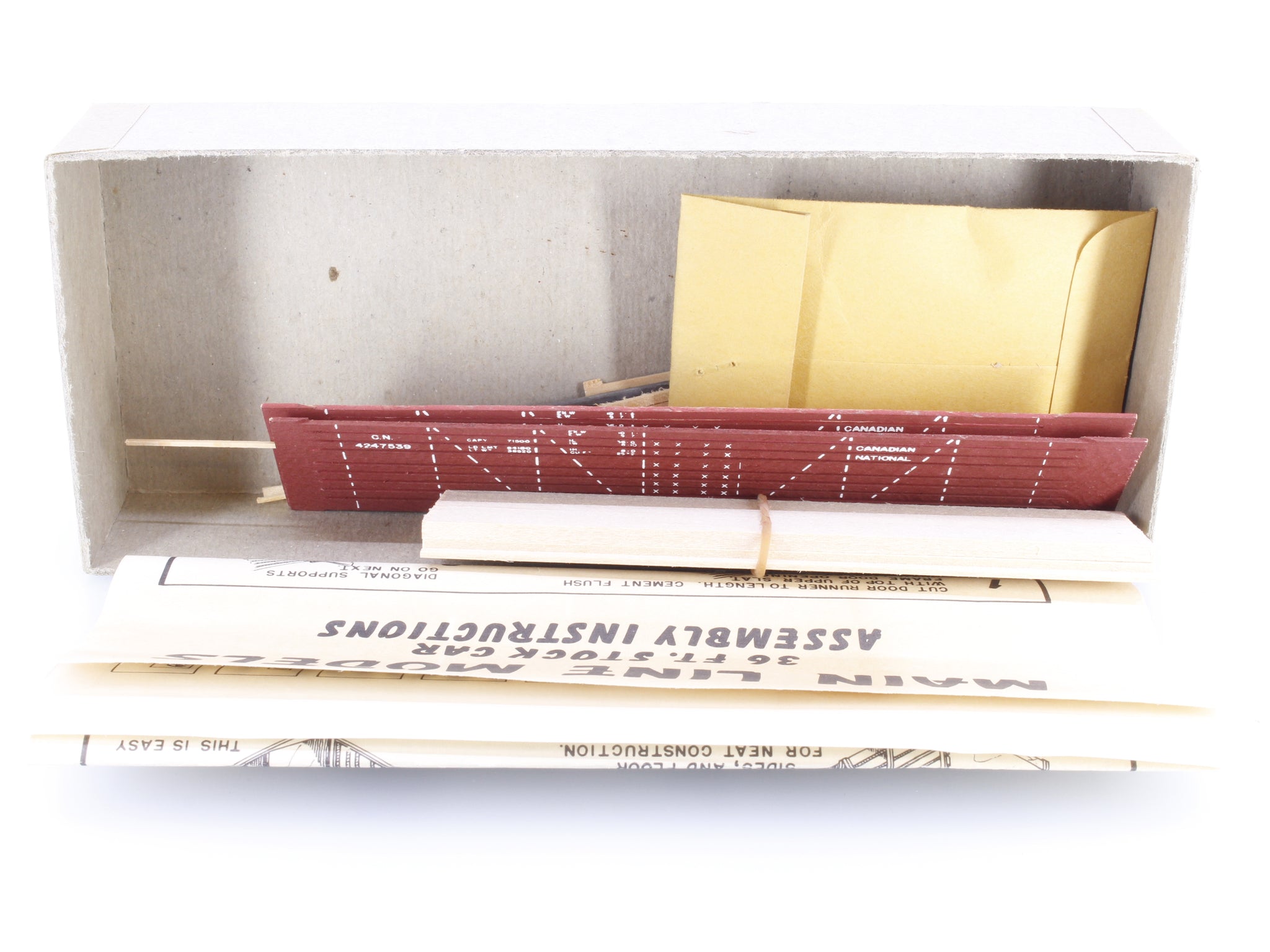 Main Line Models CC-19 HO 36' Cattle Car Kit Canadian National (CN) 4247539