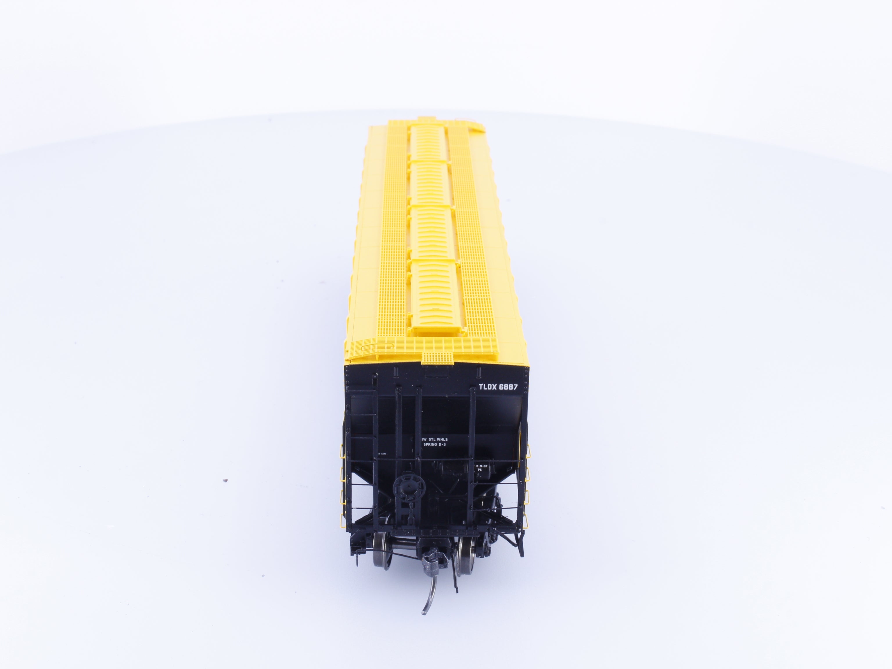 Tangent 21041-06 HO PS-2 4427 High Side Covered Hopper Delivery Yellow Lease (TLDX) 6887