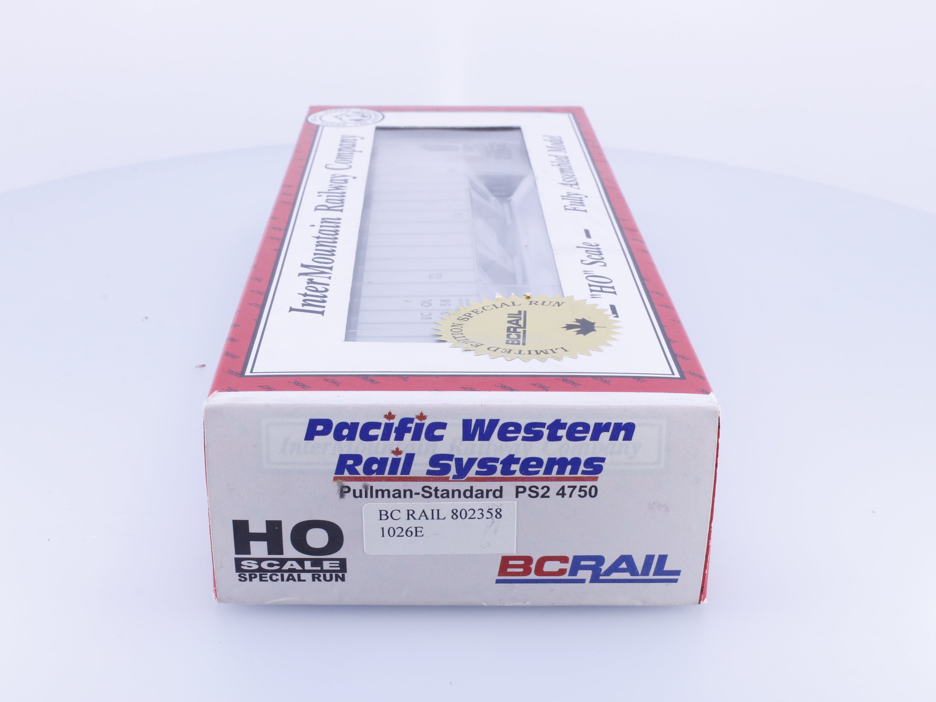 Pacific Western Rail Systems 1026E HO PS-2 3 Bay Covered Hopper Special Run BC Rail (BCOL) 802358