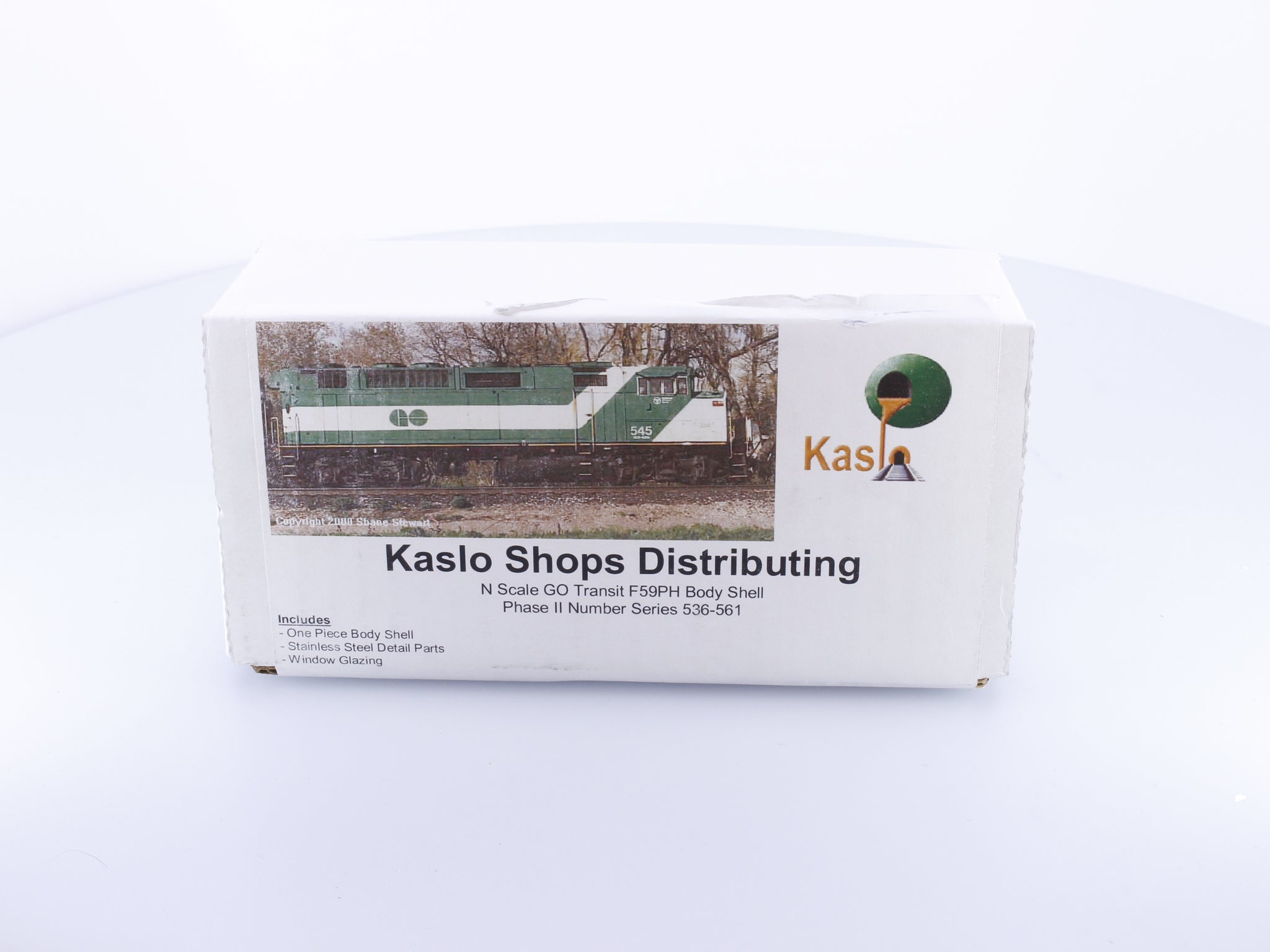 Kaslo Shops NL-17 N F59PH Phase II Diesel Locomotive Body Shell Kit Series 536-561 #2 GO Transit (GOT)