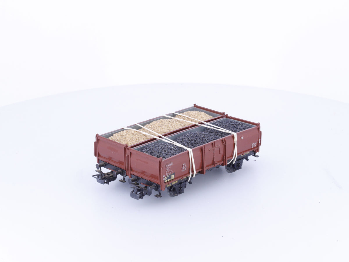 Marklin 4603/4604 HO DB Medium Side Gondolas with Loads