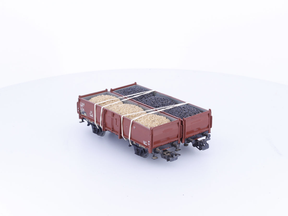 Marklin 4603/4604 HO DB Medium Side Gondolas with Loads