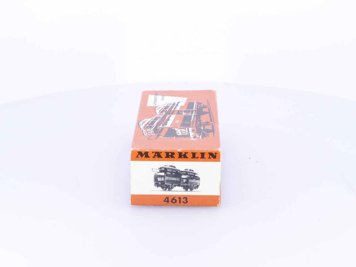 Marklin 4613 HO DB Metal Auto Carrier with 4 Cars 315/4