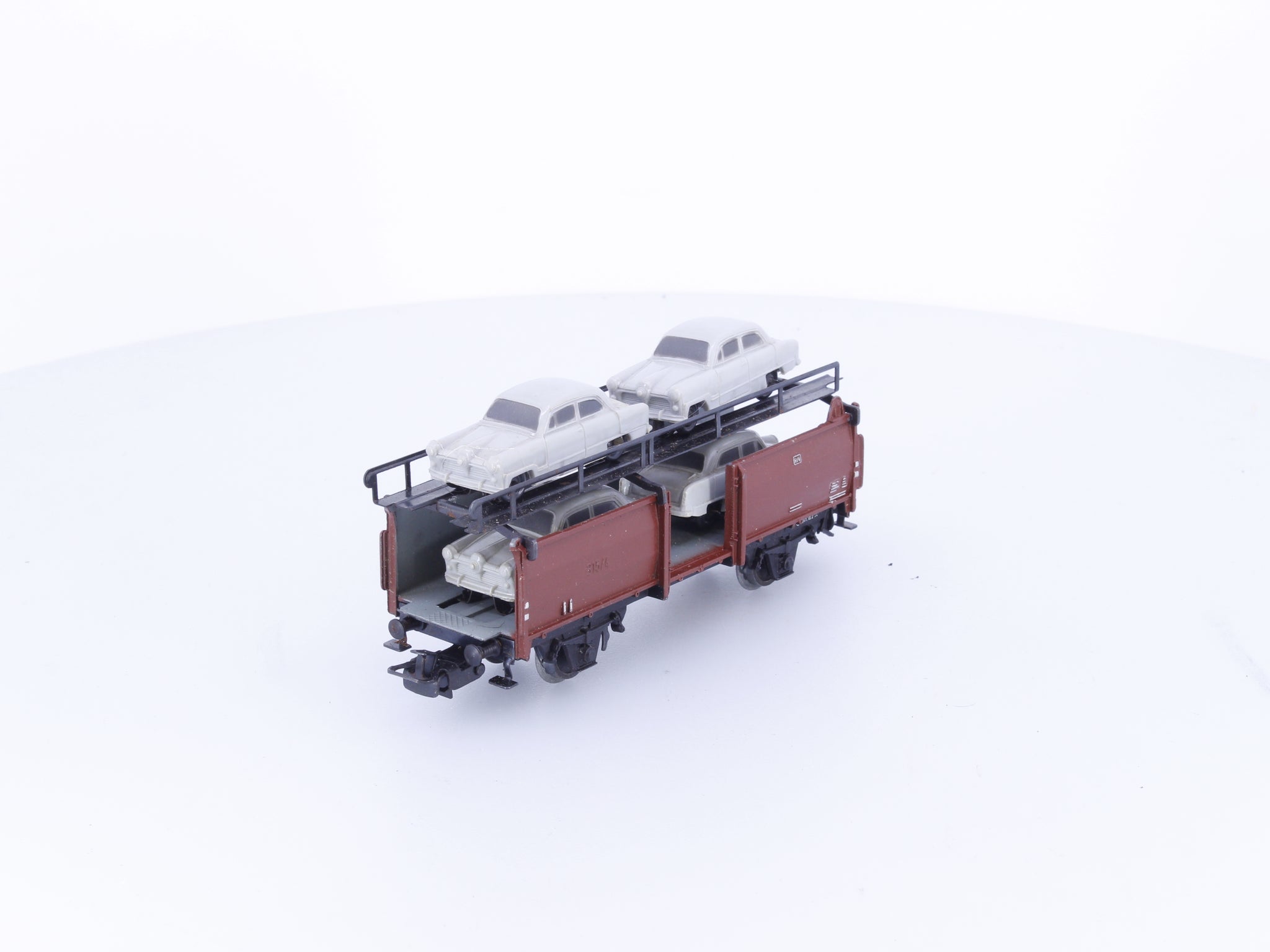 Marklin 4613 HO DB Metal Auto Carrier with 4 Cars 315/4