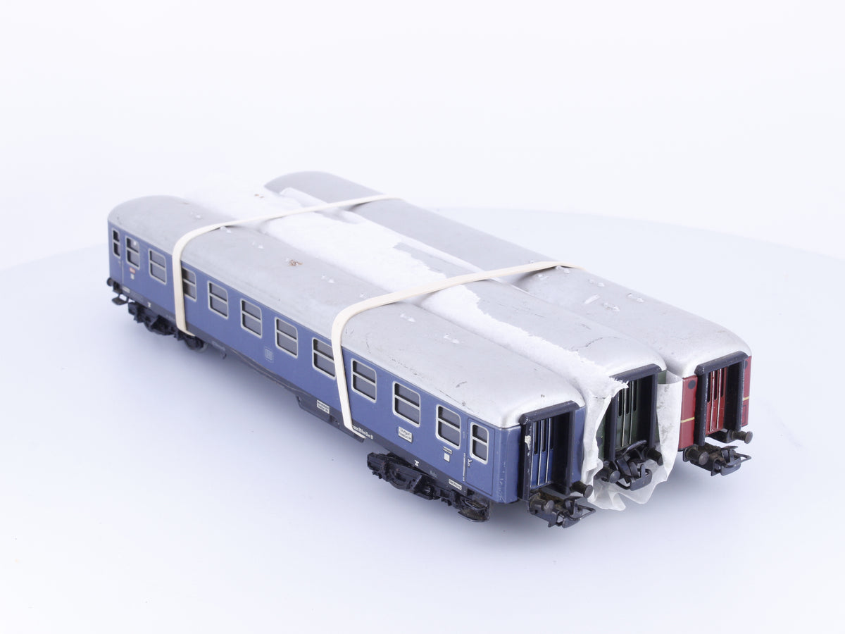 Marklin 4024/4026/4027 HO DB 3 x Passenger Coaches Tin Plate