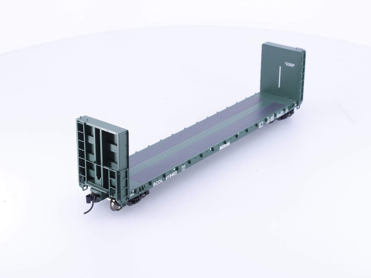 Walthers 920-104315 HO 50' CC&F Bulkhead Flatcar BC Rail (BCOL) 818462