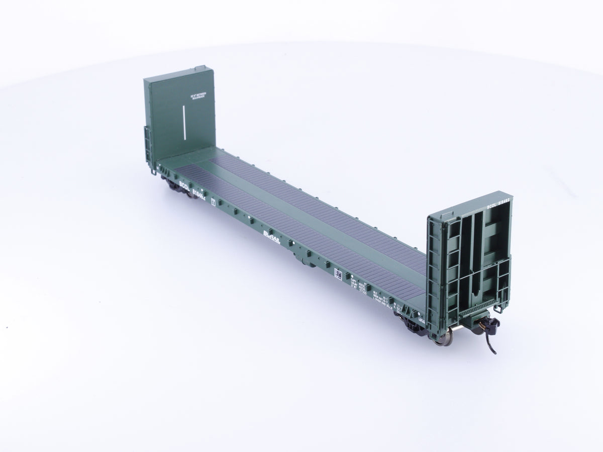 Walthers 920-104315 HO 50' CC&F Bulkhead Flatcar BC Rail (BCOL) 818462