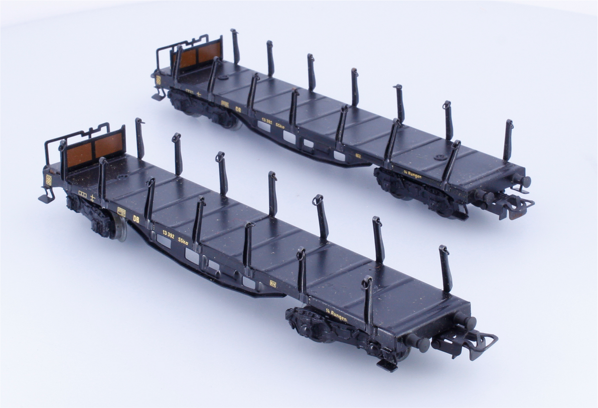 Marklin 4516 HO DB 2 x 4 Axle Stake Car