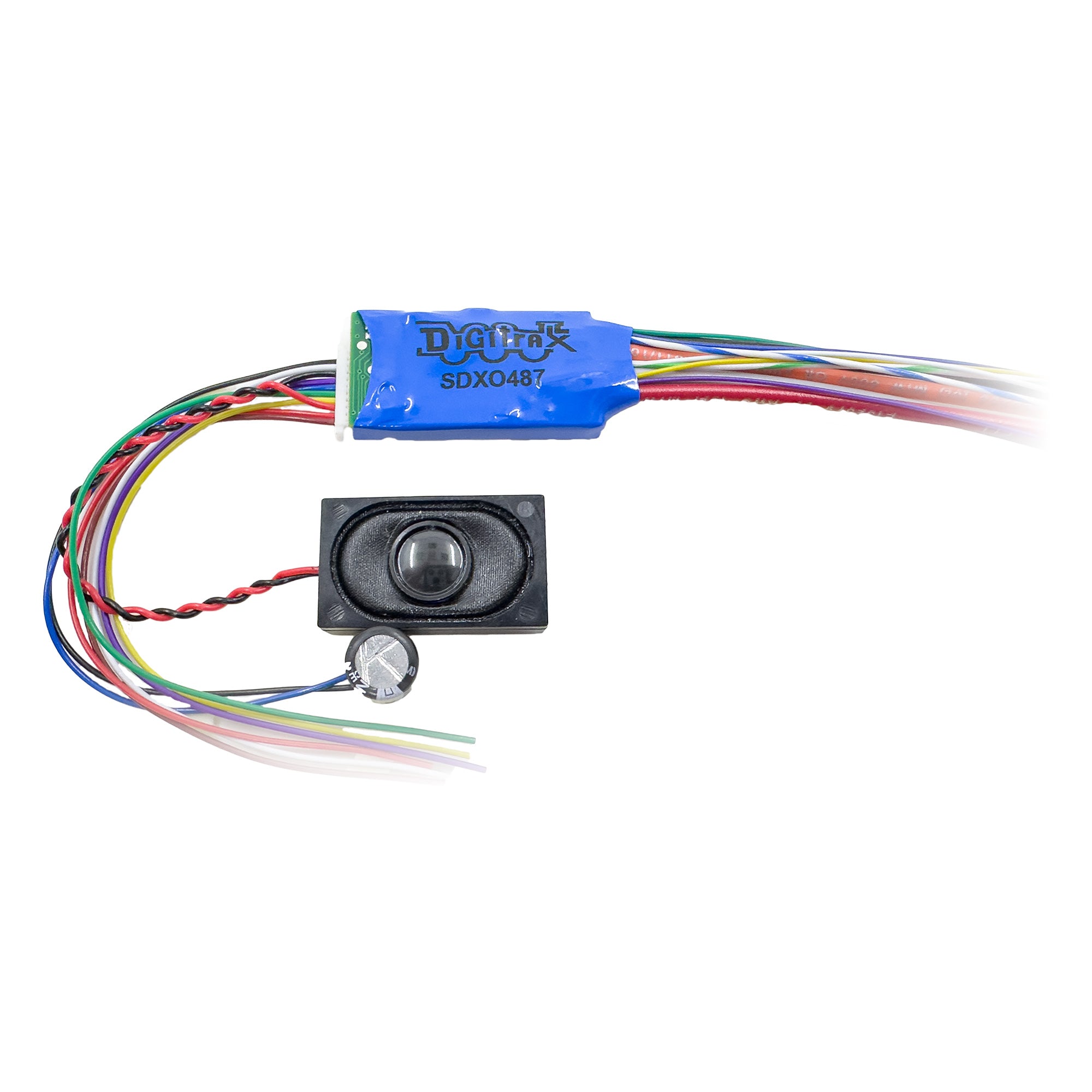 Digitrax SDXO487 HO Sound Decoder 16 bit Large Scale Wired Sound/Motor/Function (1 amp) (8 func)