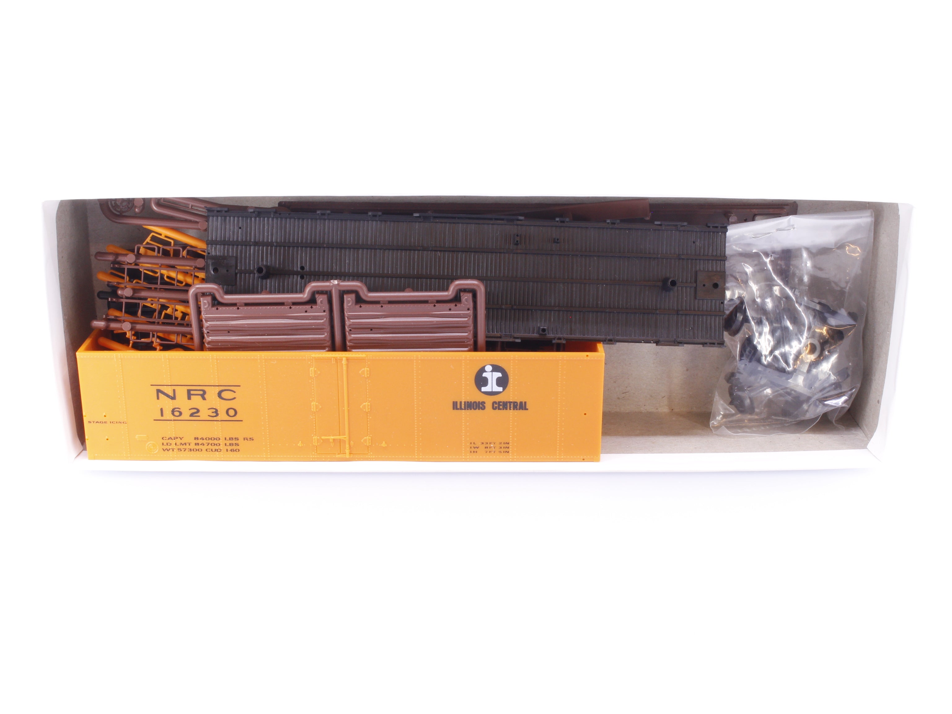 InterMountain 40507-03 HO Steel Sided Ice Bunker Kit Illinois Central (IC) 16230