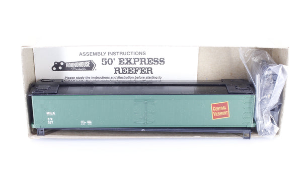 Roundhouse 36003 HO 50' Express Reefer Kit Vermont Railway (VTR) 537