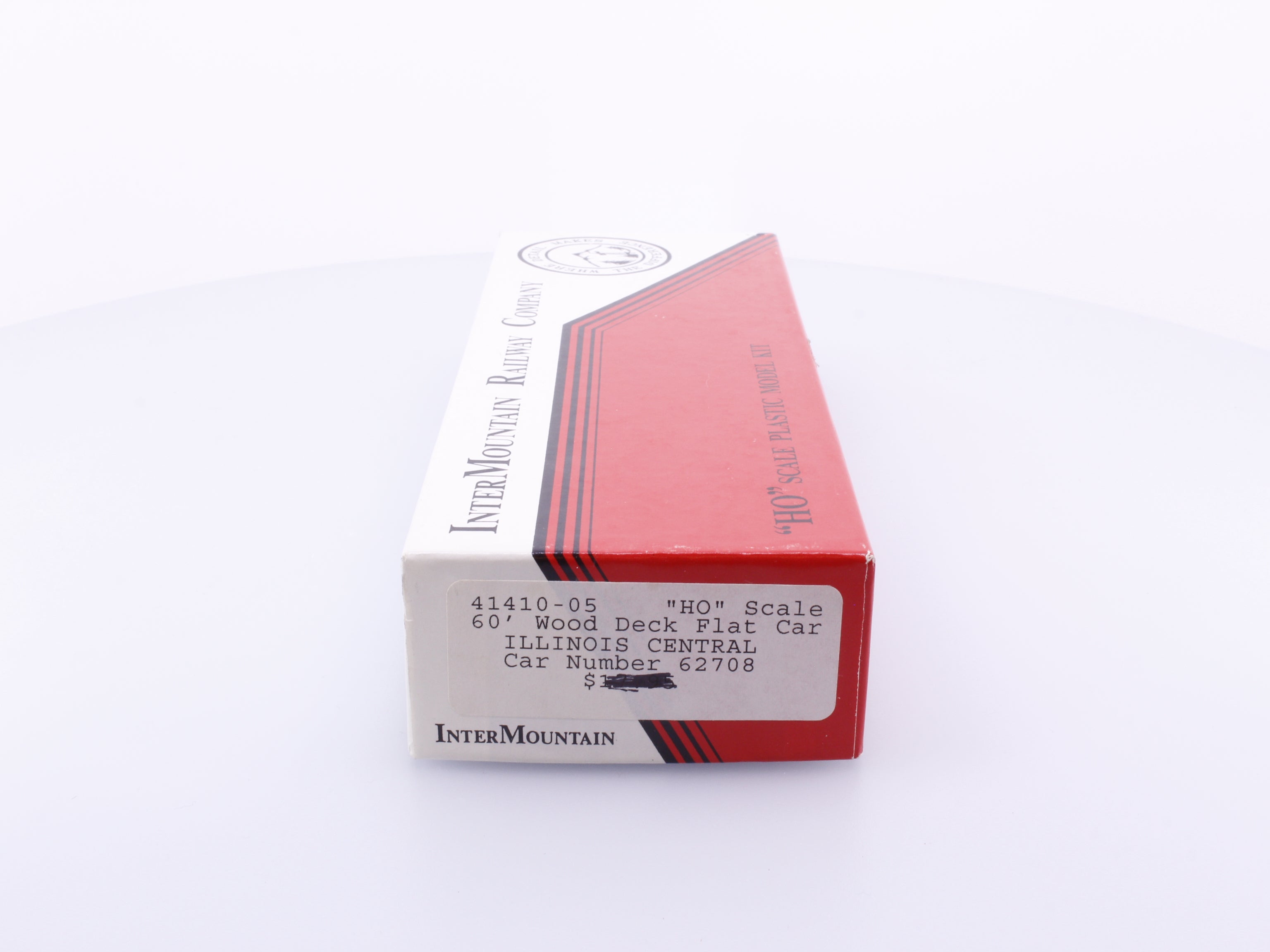 InterMountain 41410-05 HO 60' Wood Deck Flat Car Kit Illinois Central (IC) 62708