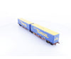 A.C.M.E. 40293 HO SOB Cargo LKW Walter Dual Intermodal Flat Cars with Containers - European Freight Cars