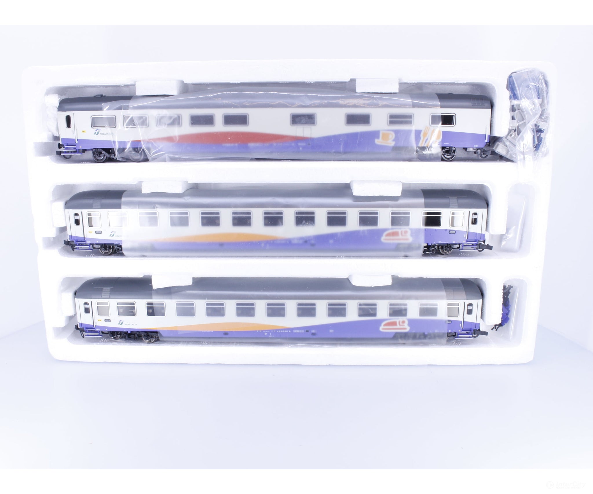 A.C.M.E. 55022 HO FS EN Palatino Roma T.ni - Paris Bercy 3 Car Set Set B 169-5 815-1 804-5 - European Passenger Cars