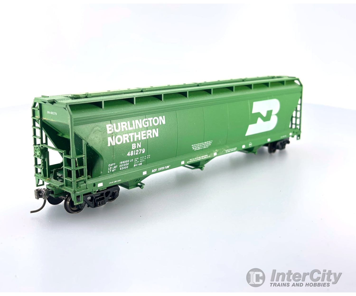 Accurail 2015 Ho Acf 3-Bay Cvd Hopper Burlington Northern (Bn) 481279 Freight Cars