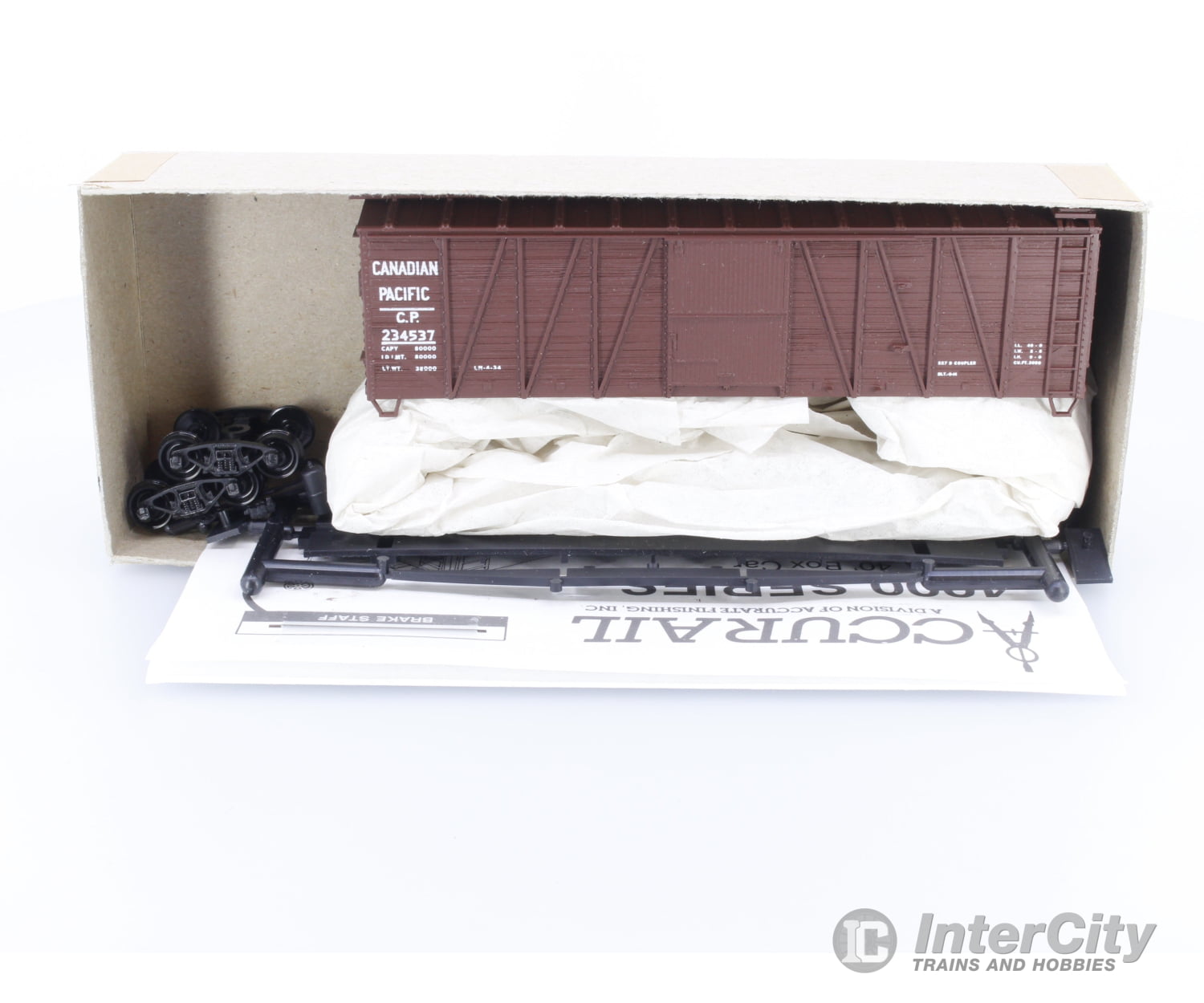 Accurail 4204 HO 40’ O.B. Box Steel Ends Canadian Pacific (CP) 234537 (#1) Freight Cars