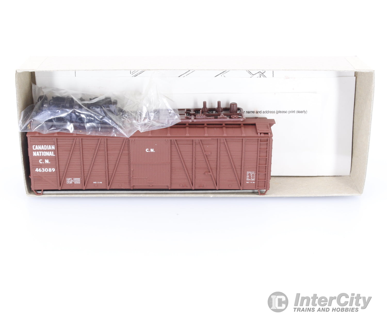 Accurail 4310 HO 40’ O.B. Box Car Steel Ends Canadian General Transit (CGLX/CGTX) 463089 Freight Cars