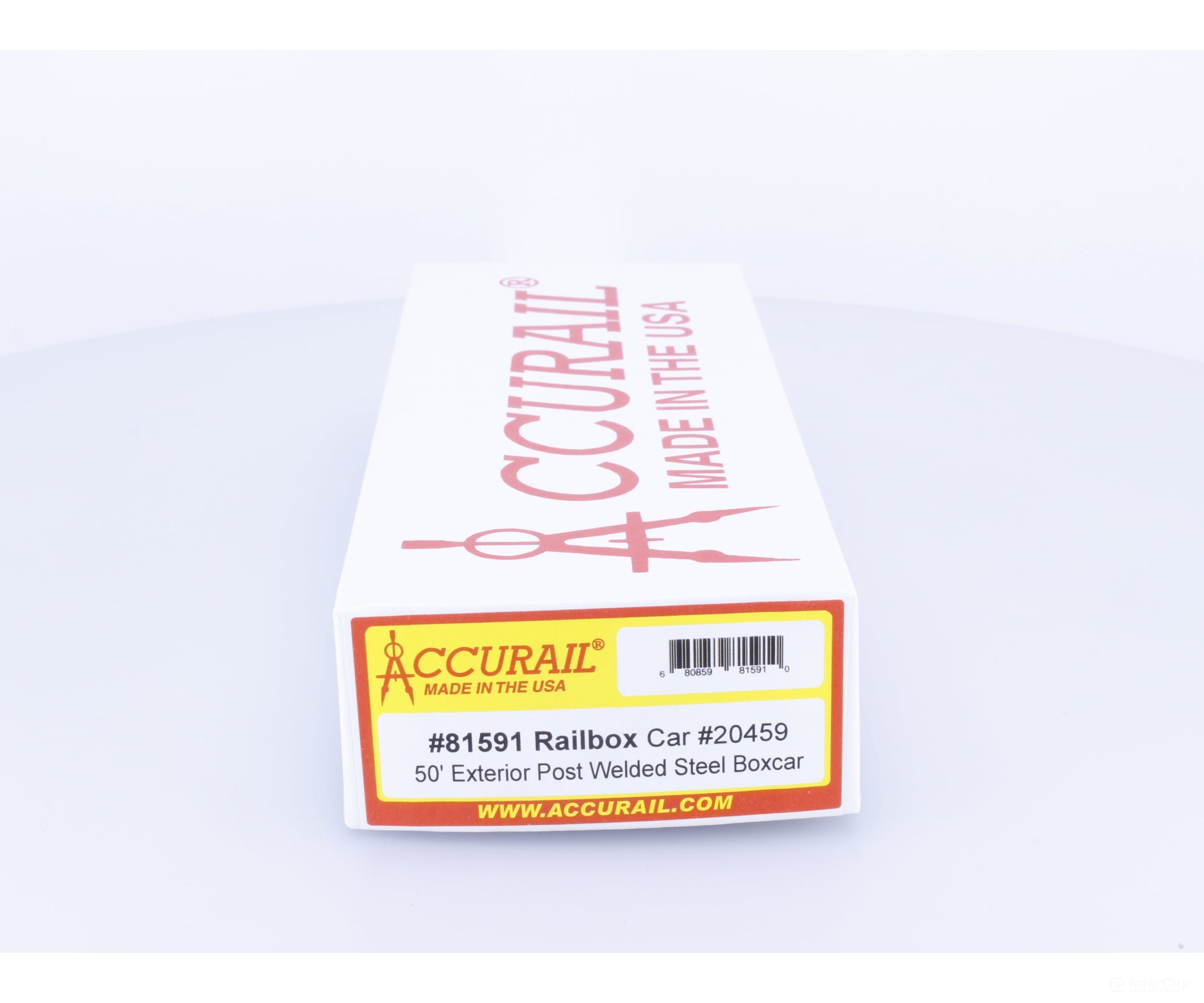 Accurail 81591 HO 50’ Exterior Post Welded Steel Boxcar Railbox (RBOX) 20459 Freight Cars