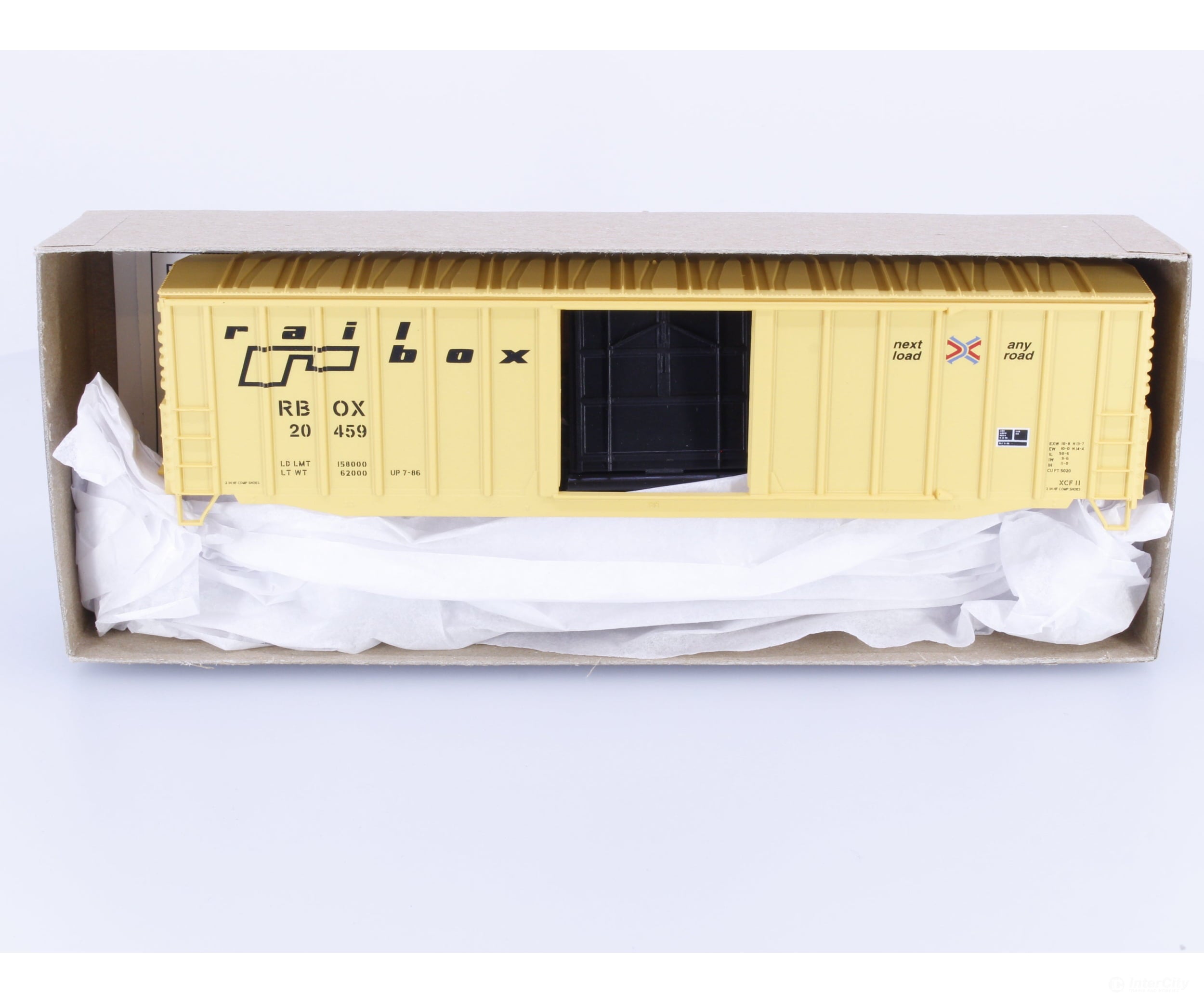 Accurail 81591 HO 50’ Exterior Post Welded Steel Boxcar Railbox (RBOX) 20459 Freight Cars