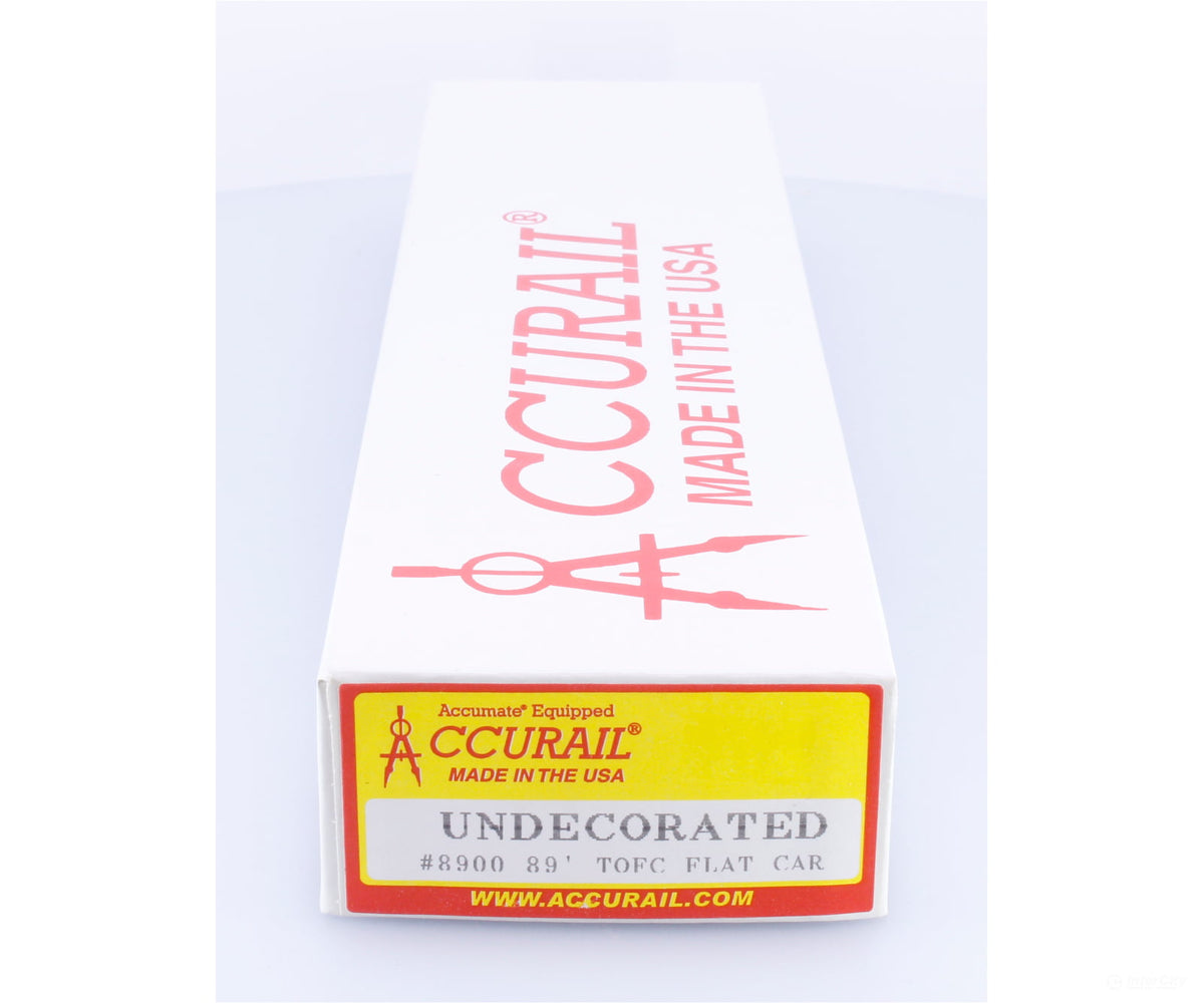 Accurail 8900 HO 89’ TOFC Flat Car #1 Undecorated - Freight Cars