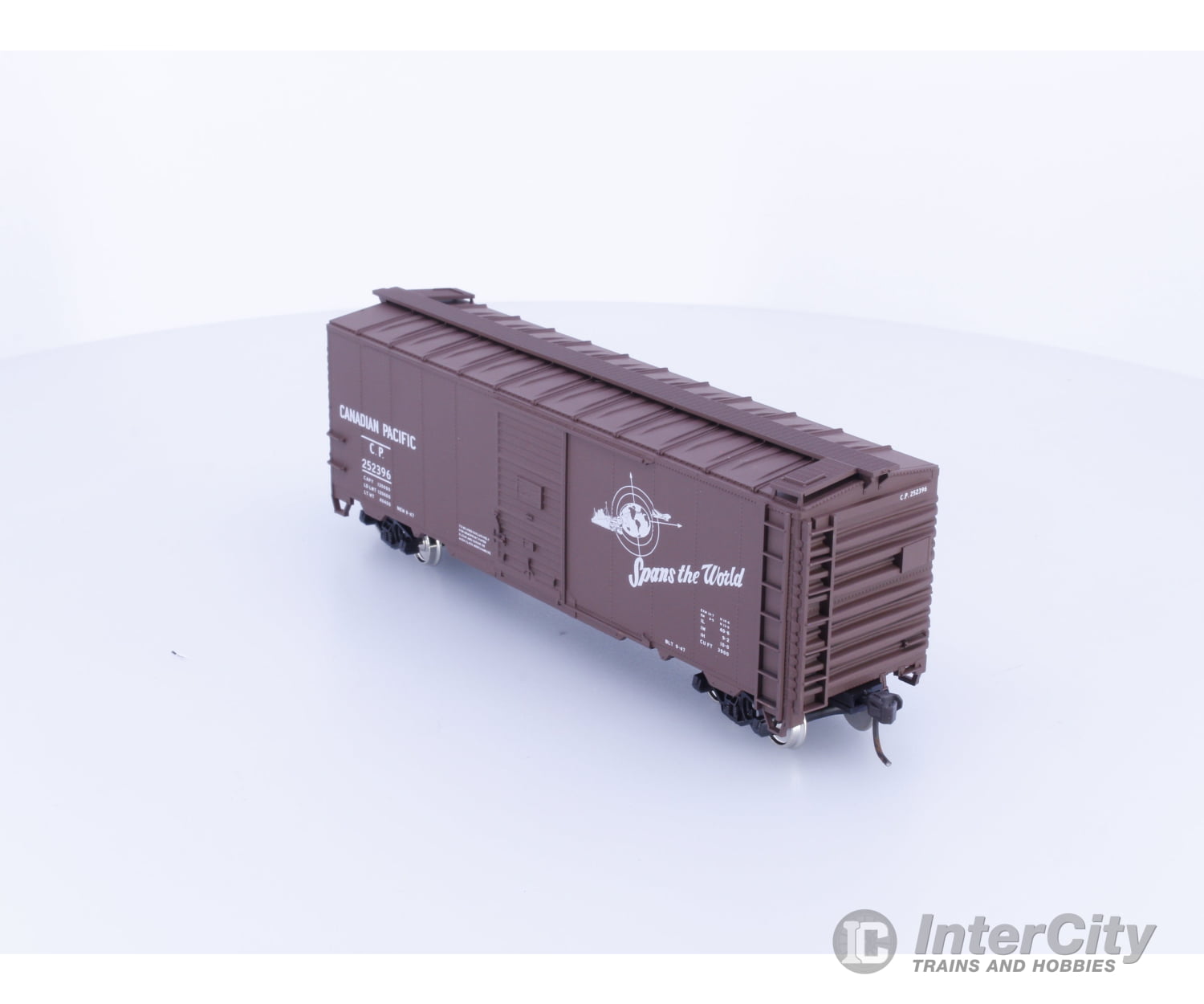 Accurail 93523 HO Accuready 40’ AAR Steel Boxcar Canadian Pacific (CP) 252396 Freight Cars