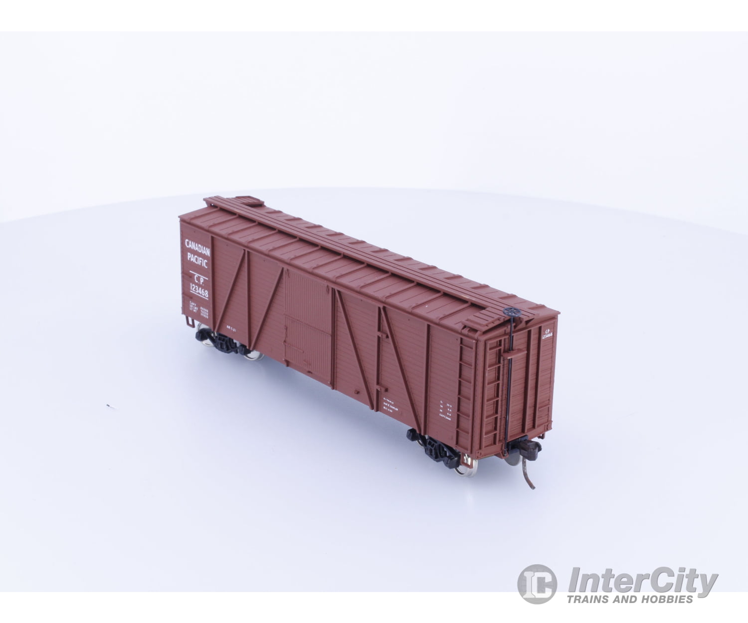 Accurail 97013 HO Accuready 40’ Wood 6 Panel Boxcar #2 Canadian Pacific (CP) 123468 Freight Cars