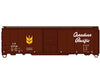 Accurail HO 81932 AAR 40’ Single-Door Steel Boxcar - Kit - Canadian Pacific #123728 (Boxcar Red yellow Wheat Sheaf