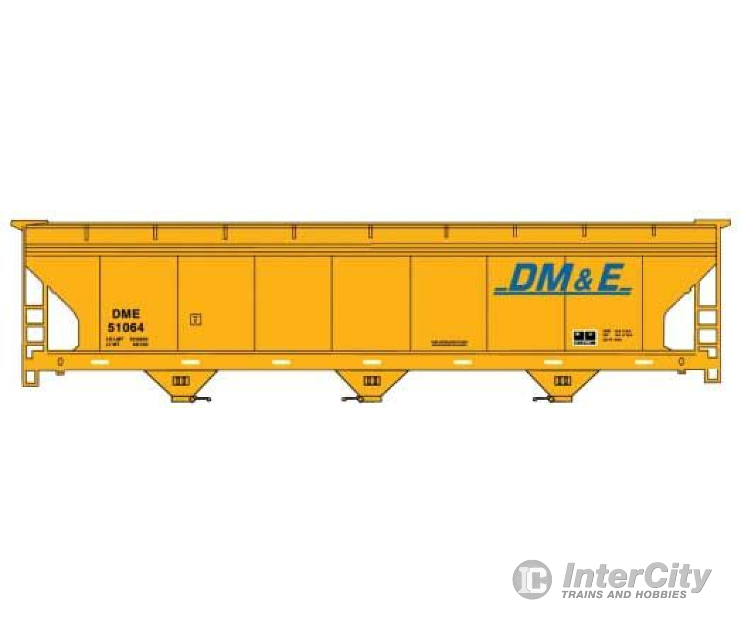 Accurail Inc Ho 20722 47 Acf 3-Bay Center Flow Covered Hopper - Kit -- Dakota Minnesota & Easten