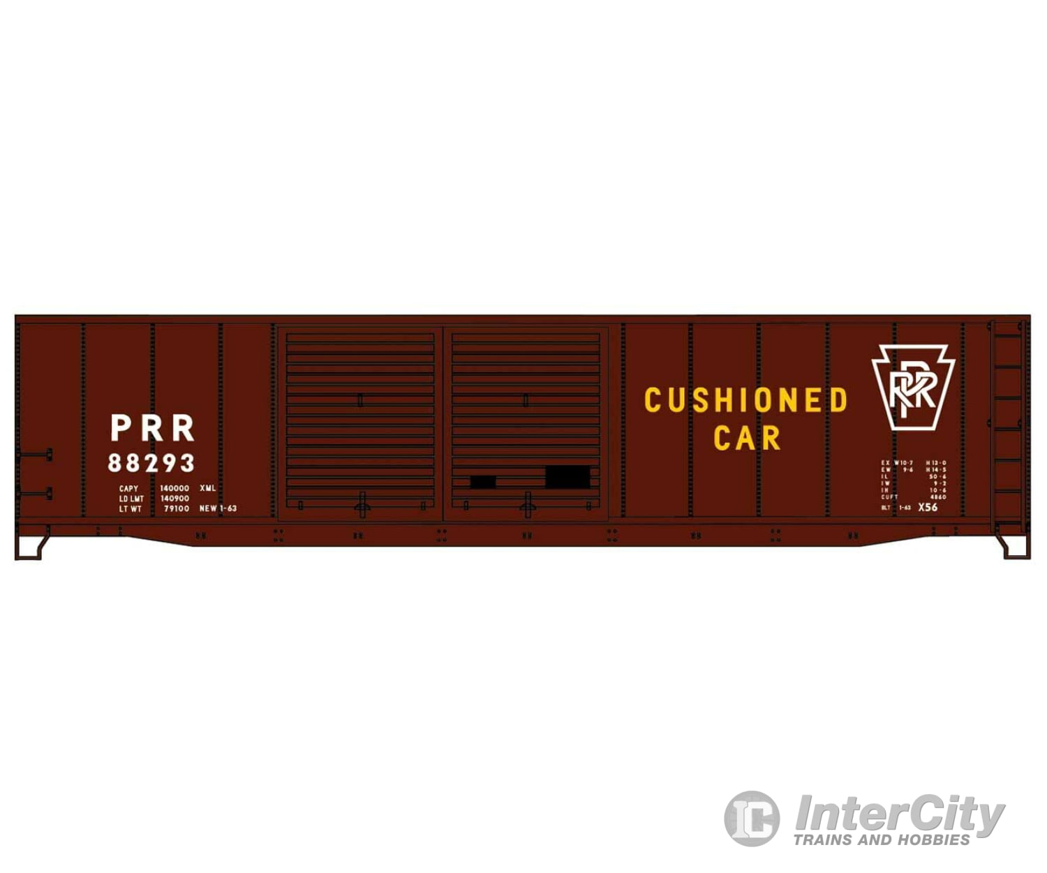 Accurail Inc Ho 5240 Aar 50 Riveted-Side Double-Door Boxcar - Kit -- Pennsylvania Railroad 88293