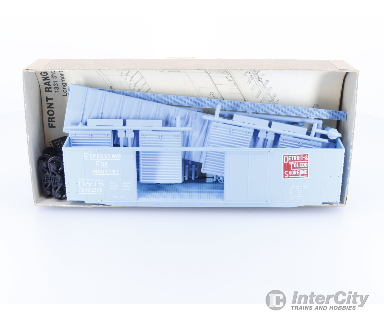 Accurate Finishing Inc. 1005 HO Front Range Auto Car 299 of 700 Detroit & Toledo Shore (D&TS) 3620 Freight Cars