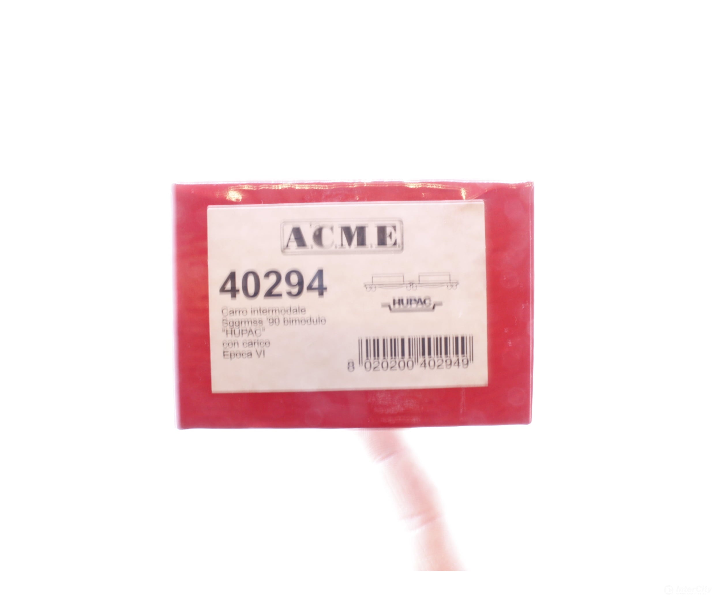 ACME 40294 HO SBB-CFF-FFS Cargo Move Dual Intermodal Flat Cars with Containers Hupac - European Freight Cars