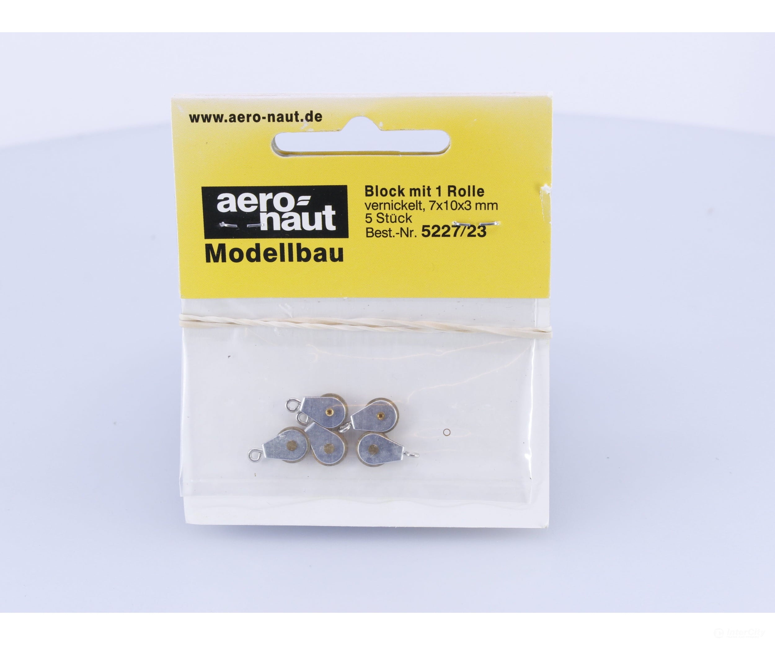 Aero-Naut 5227/23 Nickle-Plated Block with 1 Roll Block mit 1 Rolle 5 pcs #1 Parts