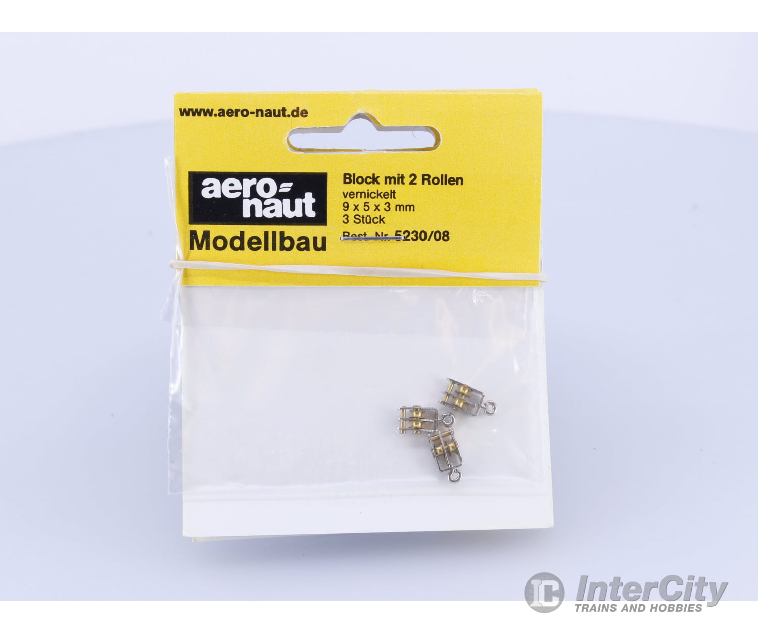 Aero-Naut 5230/08 Nickle-Plated Block With 2 Rollers Block mit 2 Rollen #3 Parts