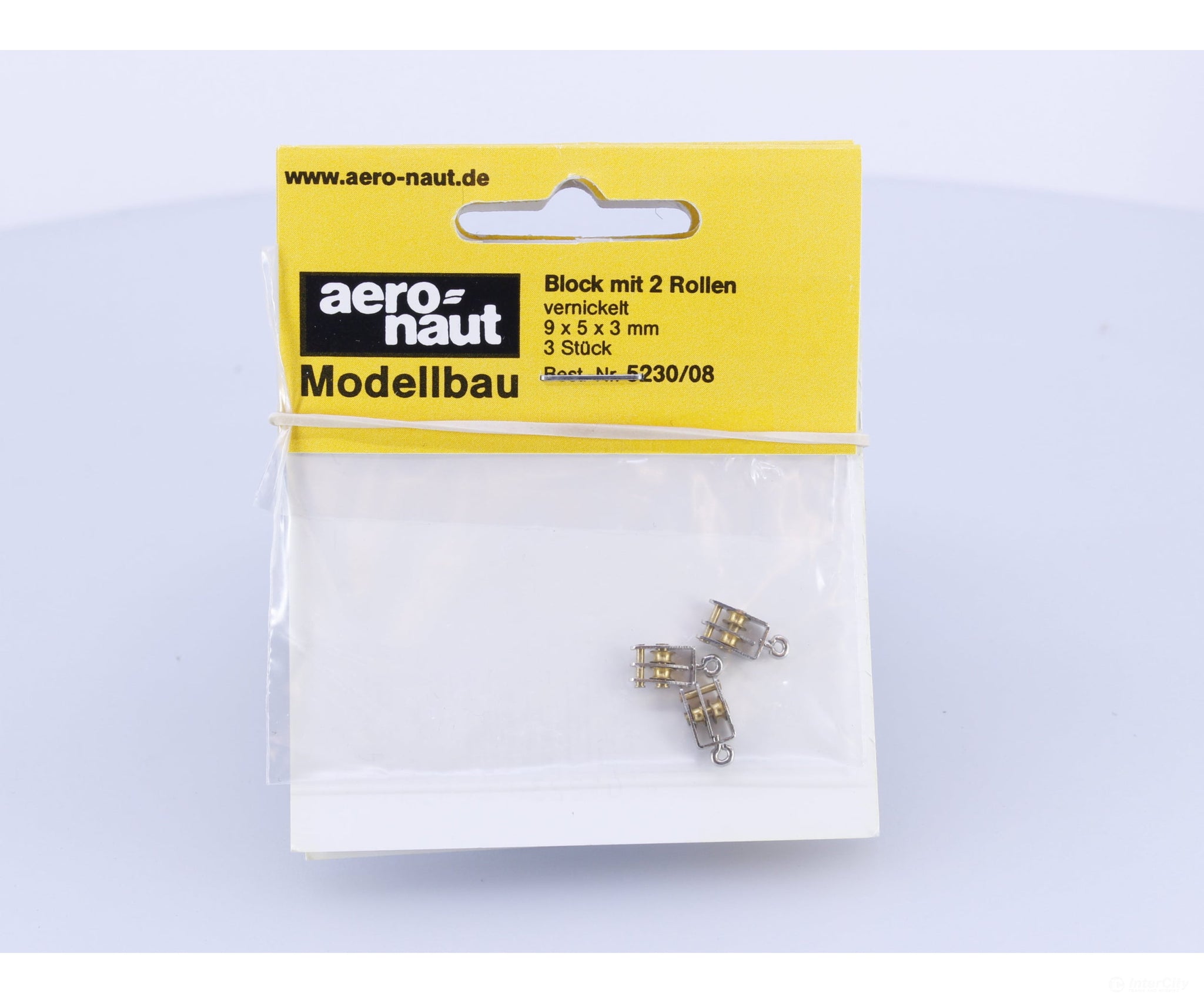 Aero-Naut 5230/08 Nickle-Plated Block With 2 Rollers Block mit 2 Rollen #2 Parts