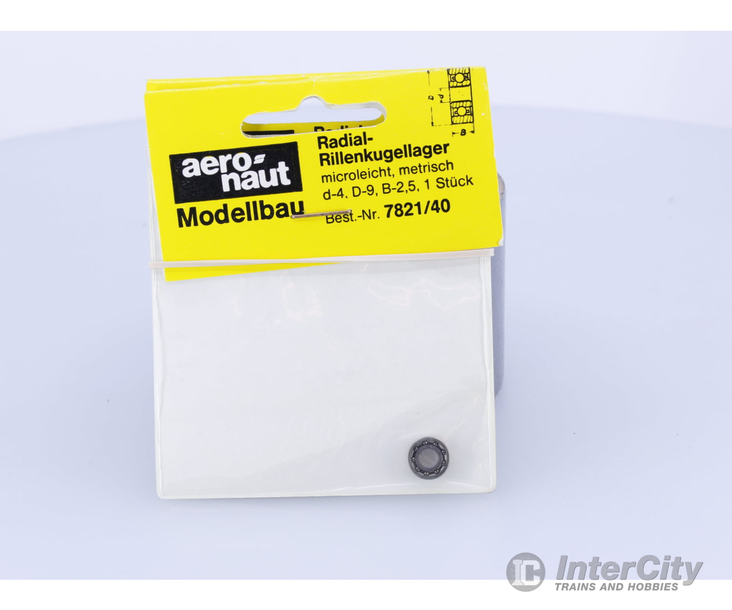 Aero-Naut 7821/40 D-4,D-9,B-2,5 Metric Micro-Light Radial Deep Groove Ball Bearing 1 Pc #1 Parts
