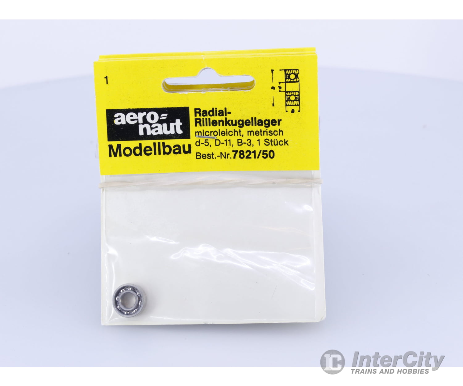 Aero-Naut 7821/50 D-5,D-11,B-3 Metric Micro-Light Radial Deep Groove Ball Bearing 1 Pc #2 Parts