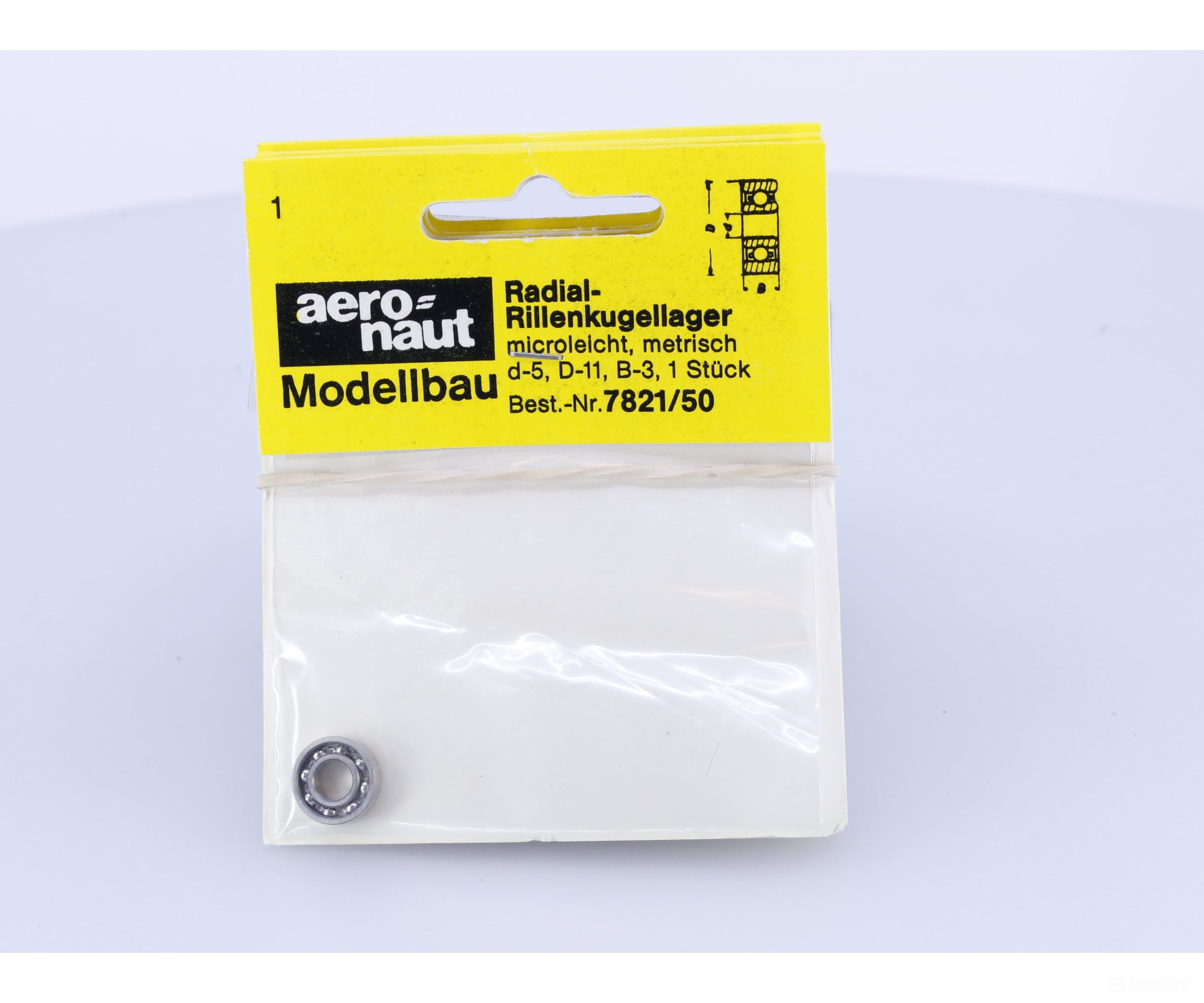 Aero-Naut 7821/50 D-5,D-11,B-3 Metric Micro-Light Radial Deep Groove Ball Bearing 1 Pc #2 Parts